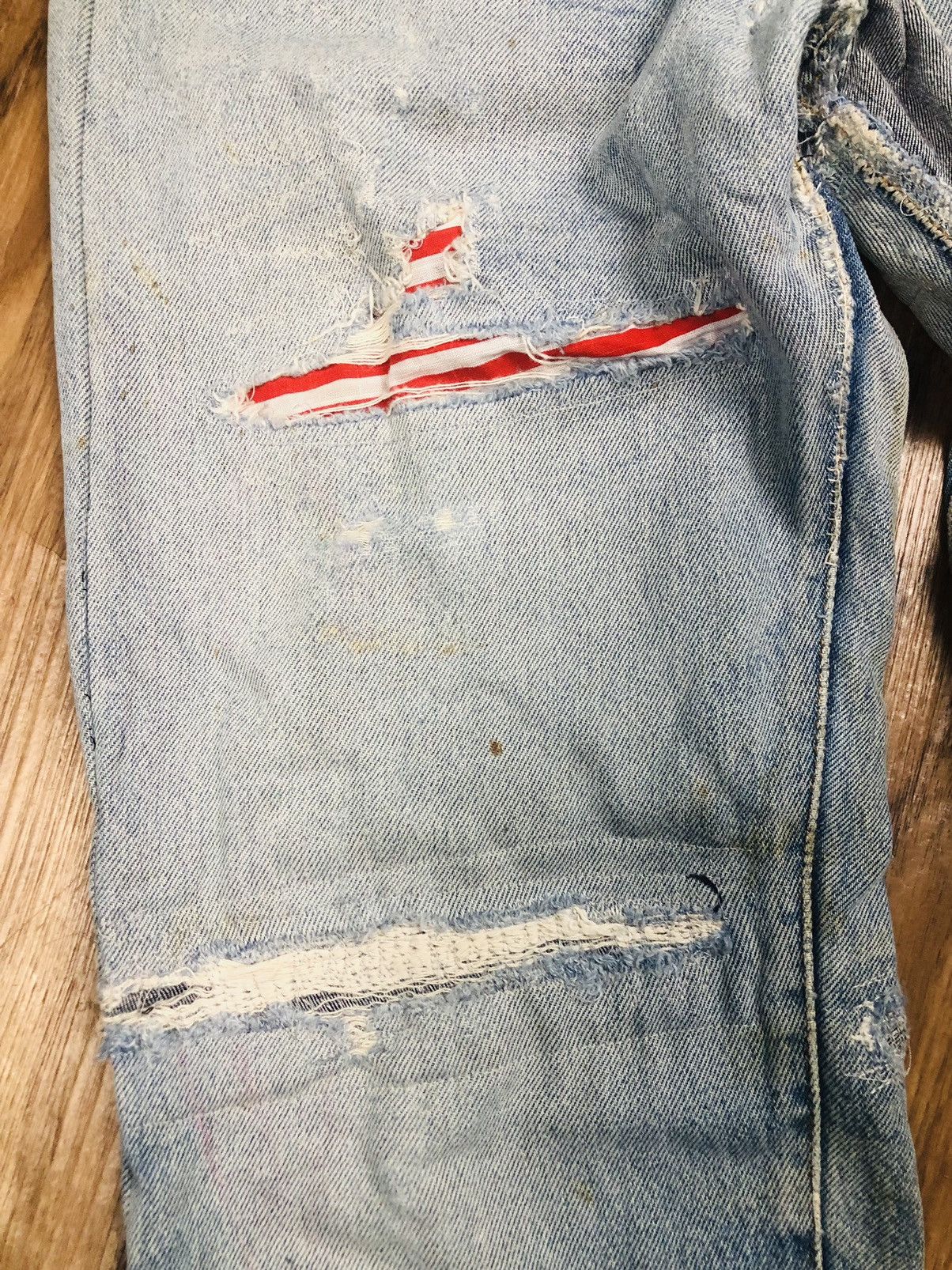 Levi's RARE VINTAGE Levi's 501 Custom Distressed Jeans (40) Size US 30 / EU 46 - 5 Thumbnail