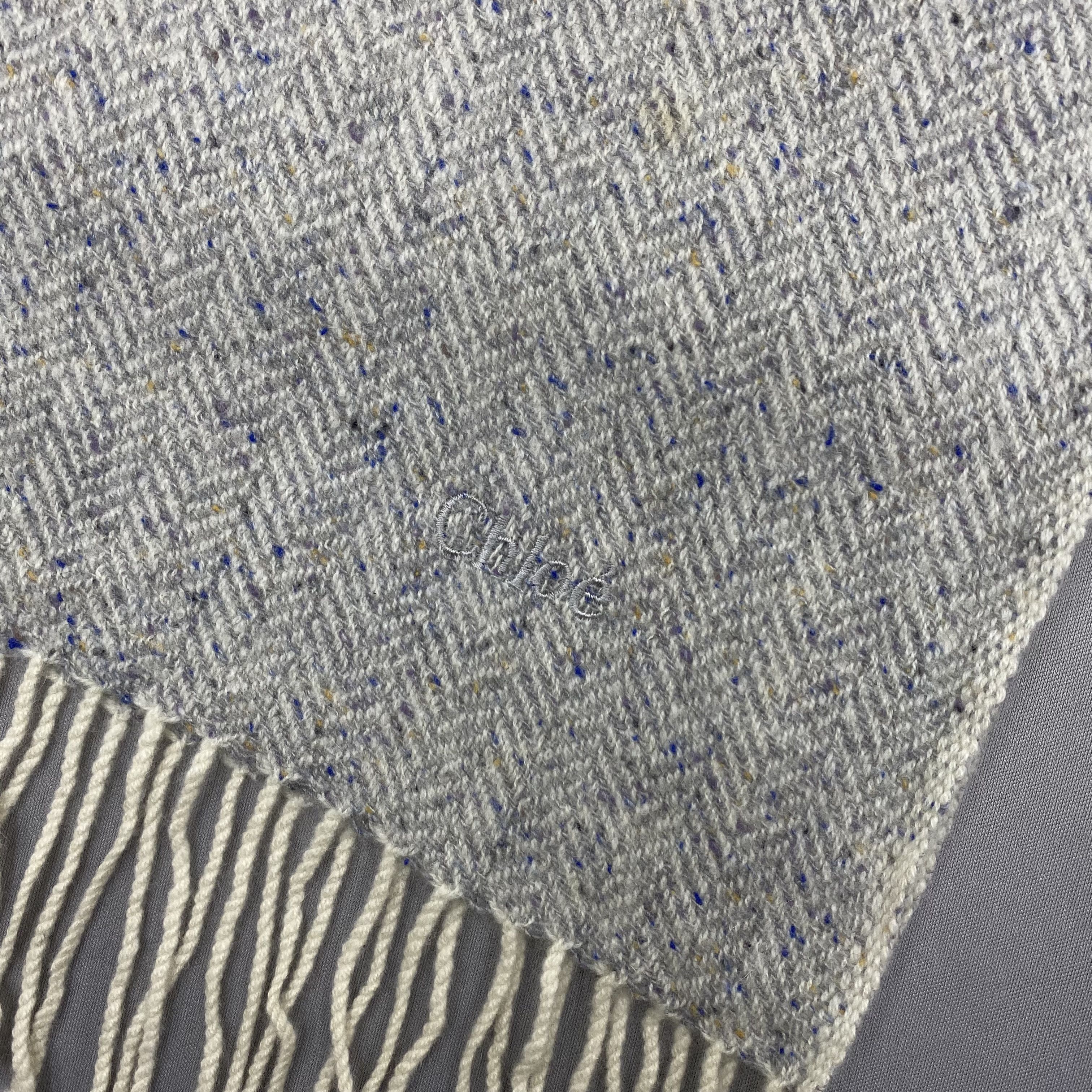 Chloe Vintage Chloe Scarf Muffler Wool Babushka Stole Scarves Size ONE SIZE - 5 Thumbnail