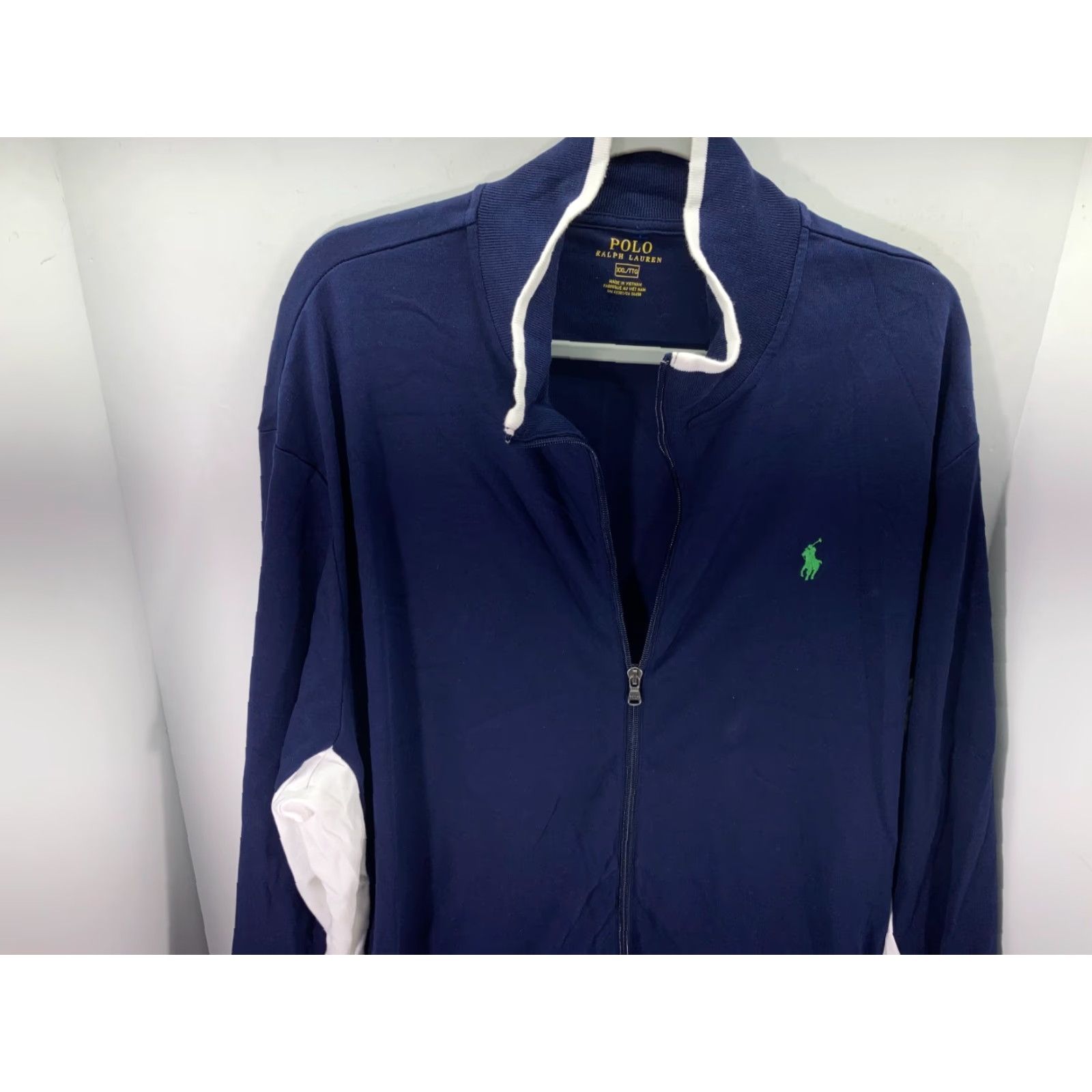 Polo Ralph Lauren Polo Ralph Lauren Track Jacket Mens XXL Zip Up Blue White Logo Windbreaker Long Sleeve Size US XXL / EU 58 / 5 - 4 Thumbnail