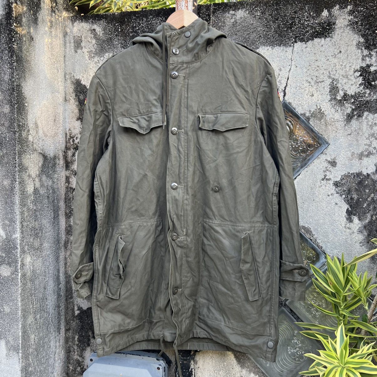 Other “VINTAGE” GERMAN ARMY FIELD PARKA JACKET MILITARY HOODED Size US L / EU 52-54 / 3 - 1 Thumbnail