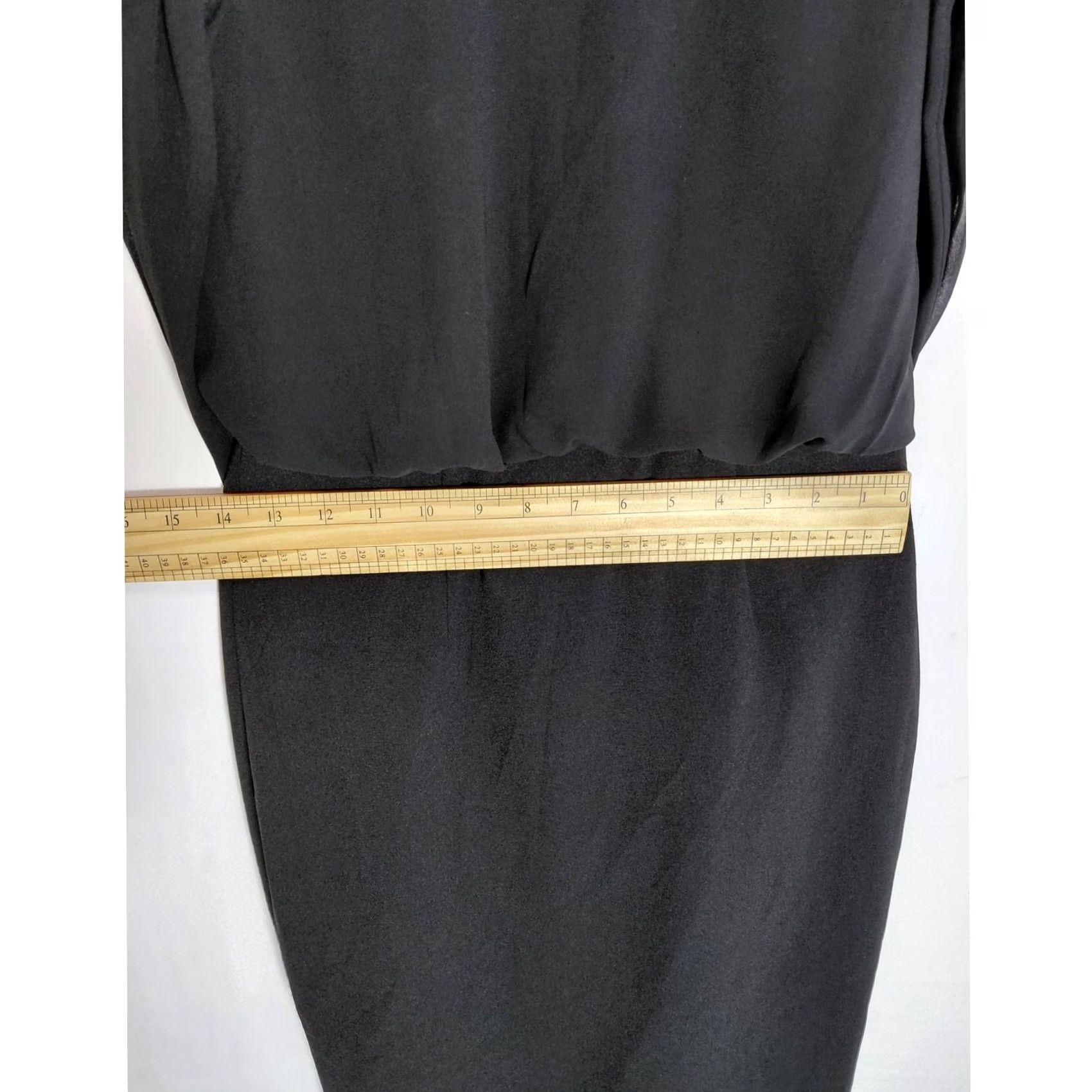 Dress the Population Dress The Population Black Knit Dress Knee Length Long Sleeve Women Size S Size S / US 4 / IT 40 - 6 Thumbnail