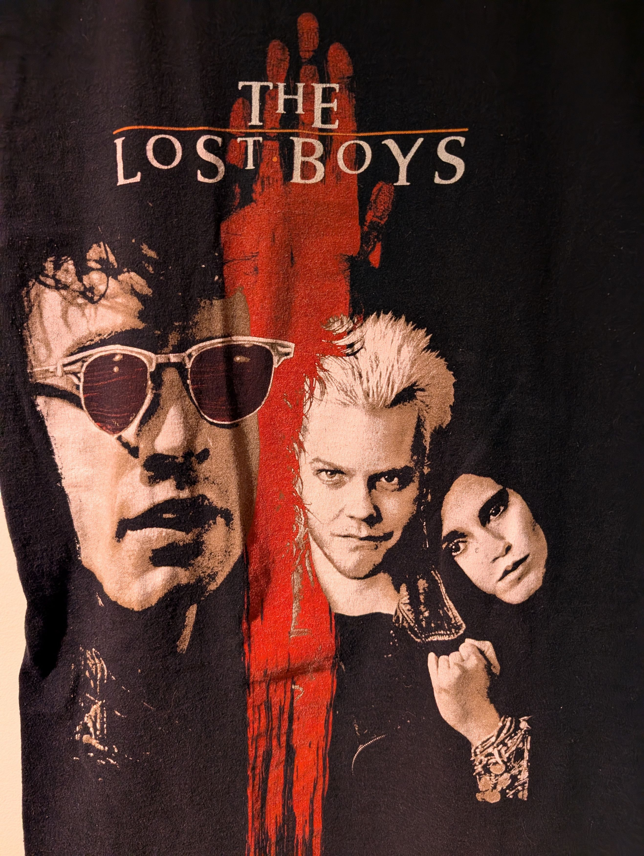 Hot Topic Vintage Womans Shirt Large Black The Lost Boys Horror Tee Size L / US 10 / IT 46 - 2 Thumbnail