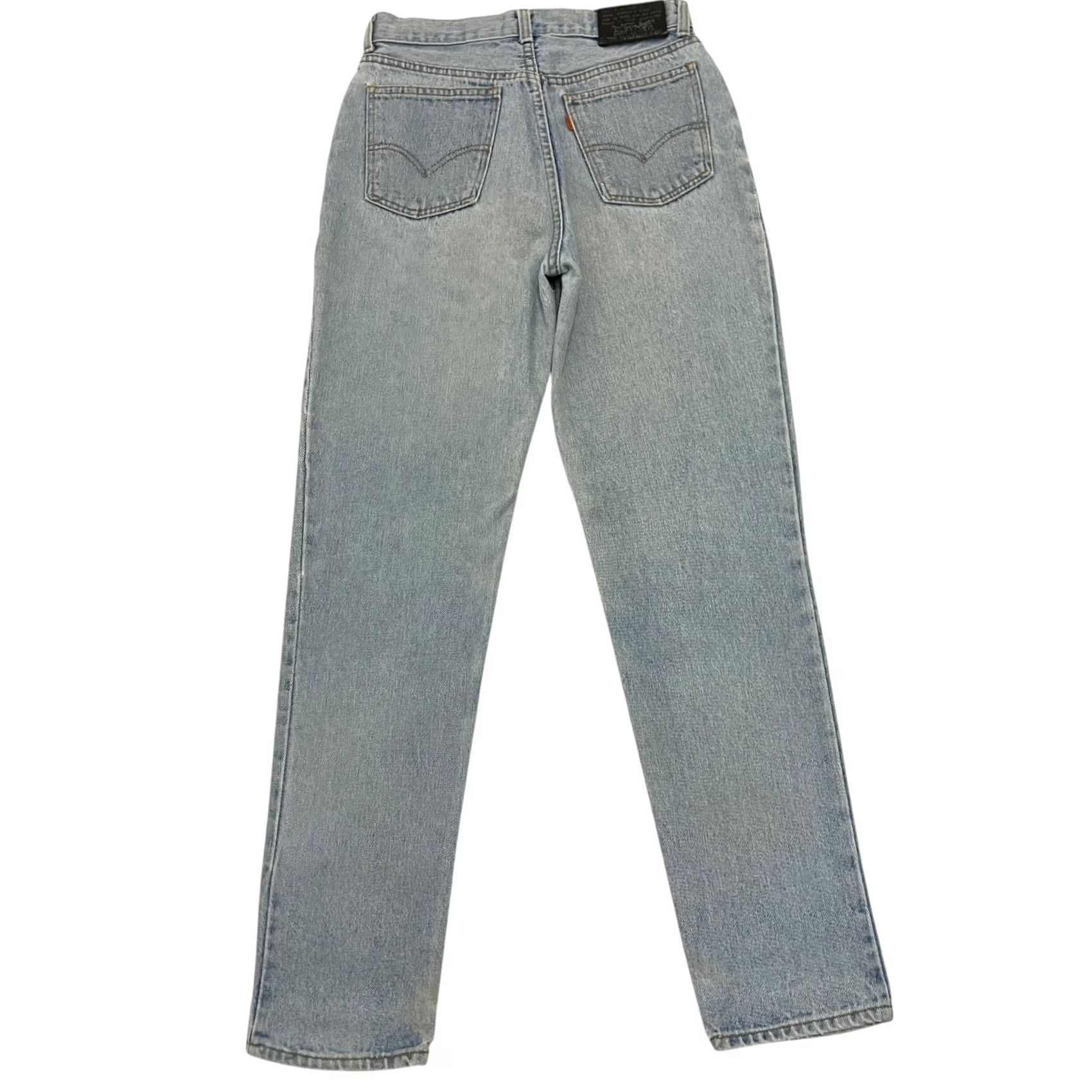 Levi's Vintage Levi’s 681 Jeans Light Wash Blue Straight Leg 28W 31L Made in UK Size US 28 / EU 44 - 3 Thumbnail