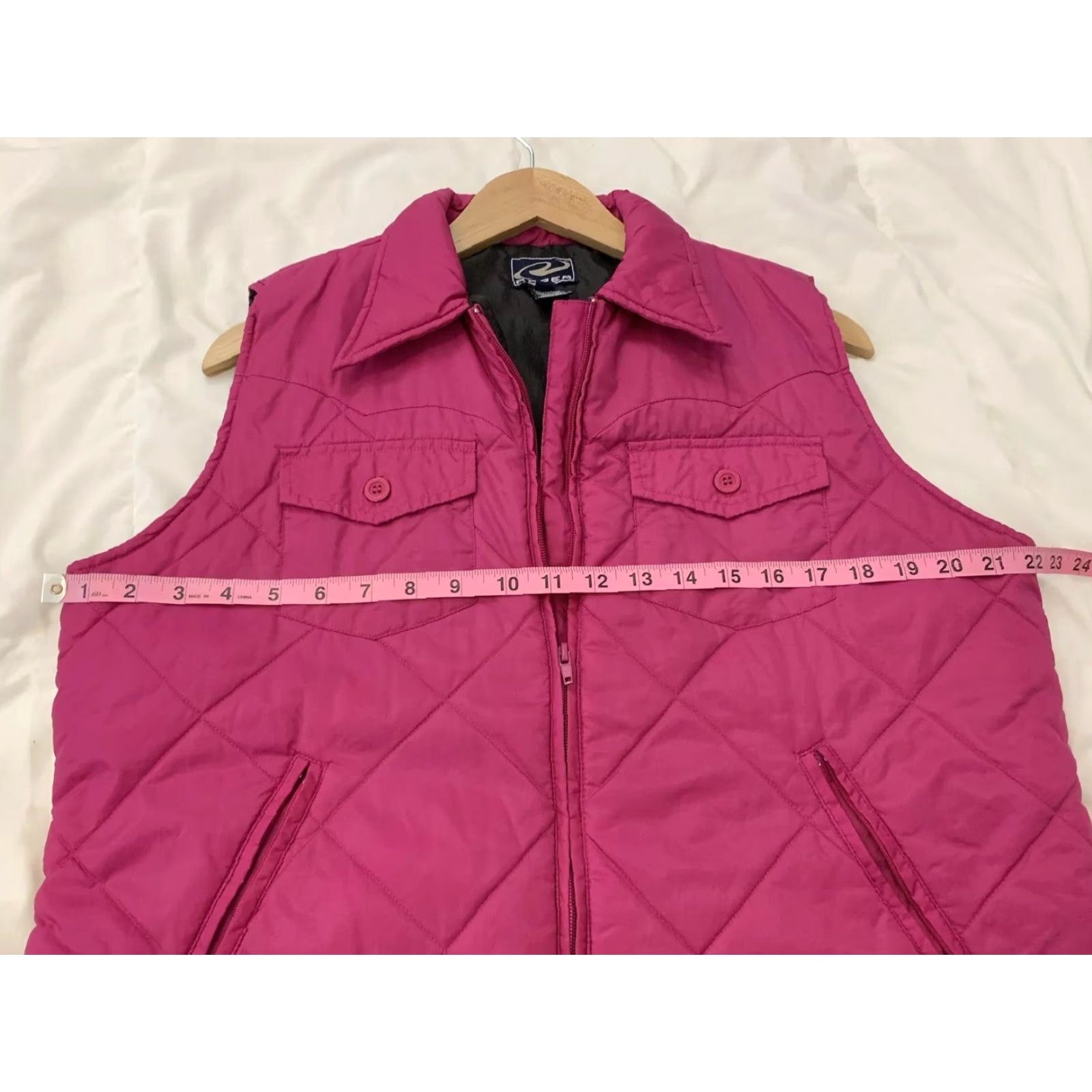 Roper Roper Vest Women L Pink Nylon Full Zip Poly Fill Puffy Vest Magenta Pink Women L Vest Size L / US 10 / IT 46 - 5 Thumbnail