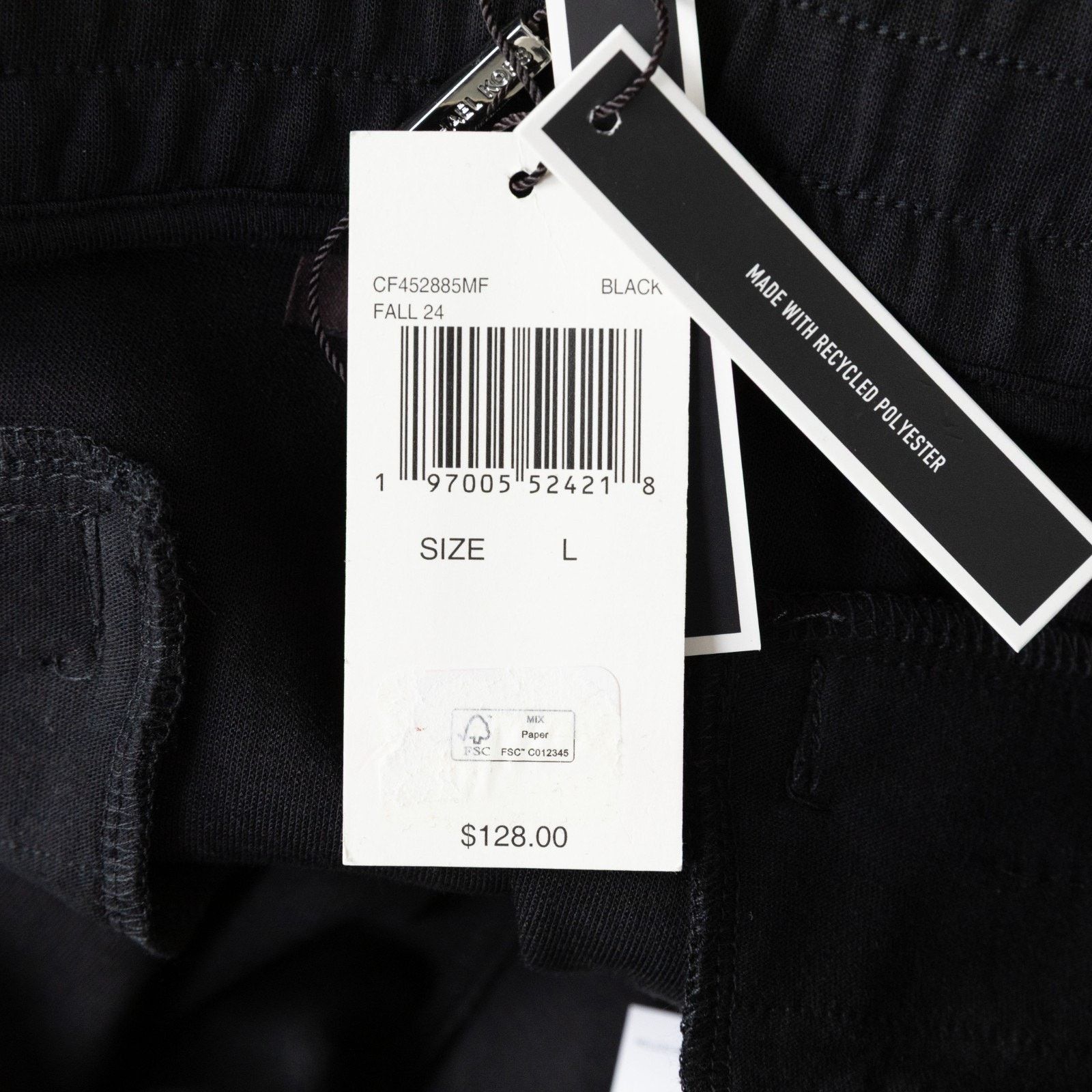 Michael Kors Michael Kors Men Textured Logo Jogger Pants Black Size L Size US 38 / EU 54 - 5 Thumbnail