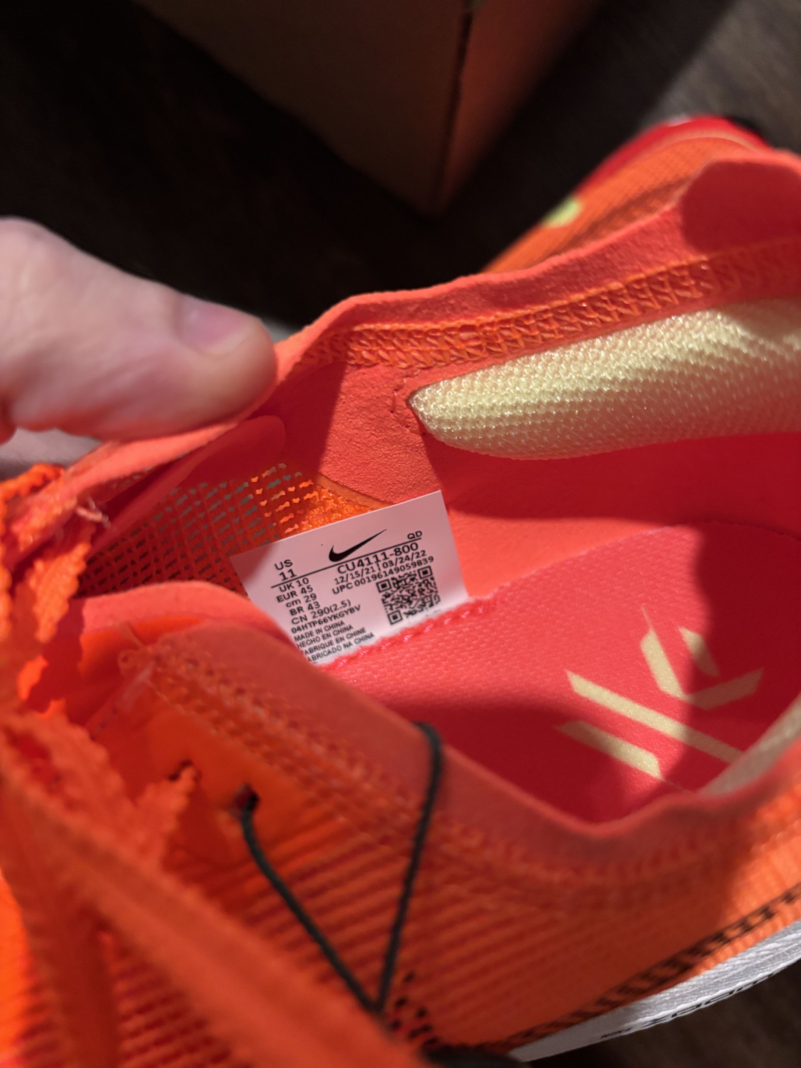 Nike NIKE ZOOMX VAPORFLY NEXT%2 TOTAL ORANGE/BLACK 11M 29CM 45EUR Size US 11 / EU 44 - 9 Thumbnail