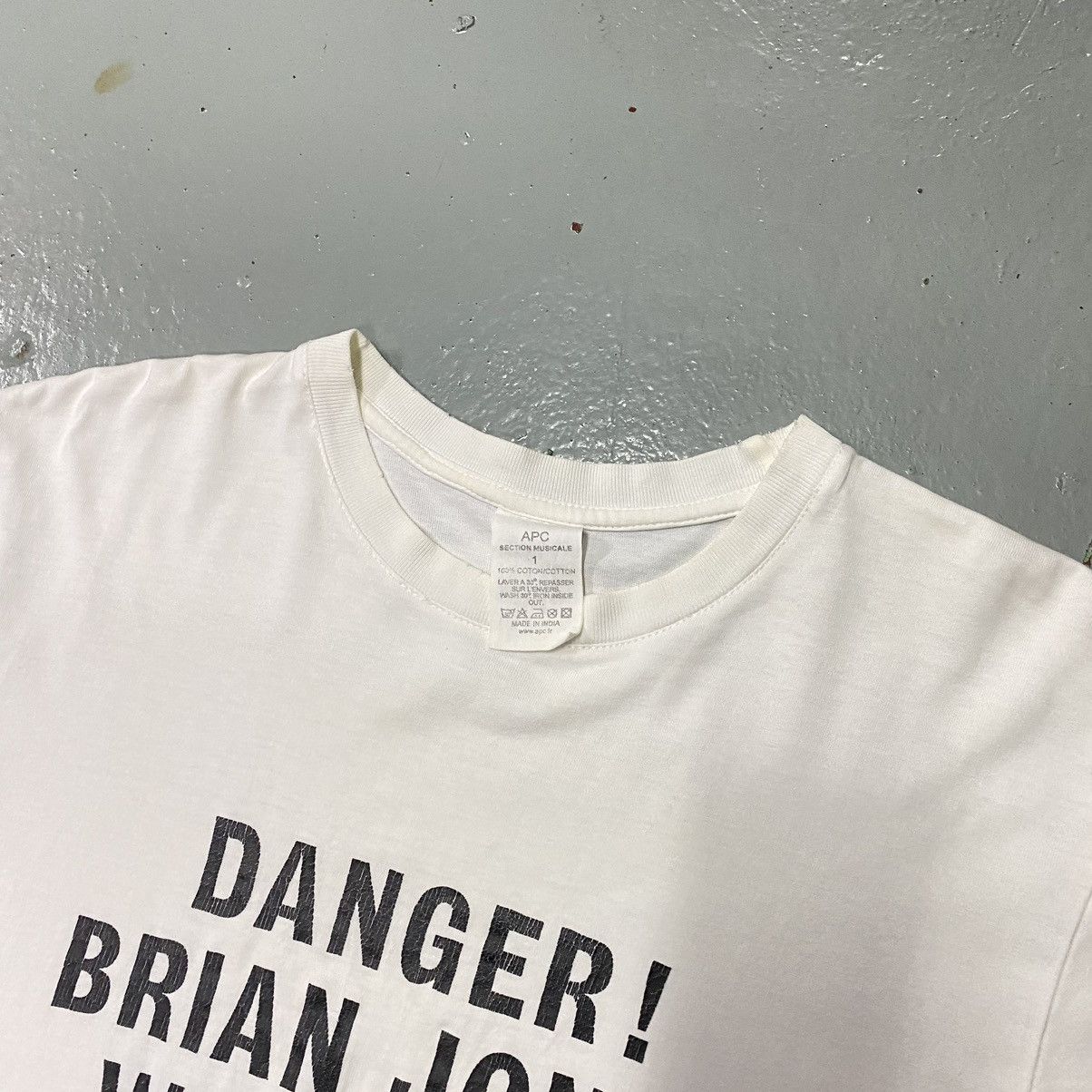 A.P.C. × Band Tees × Vintage Vintage Apc Brian Jones Tee Vtg Band Shirt Size US M / EU 48-50 / 2 - 3 Thumbnail
