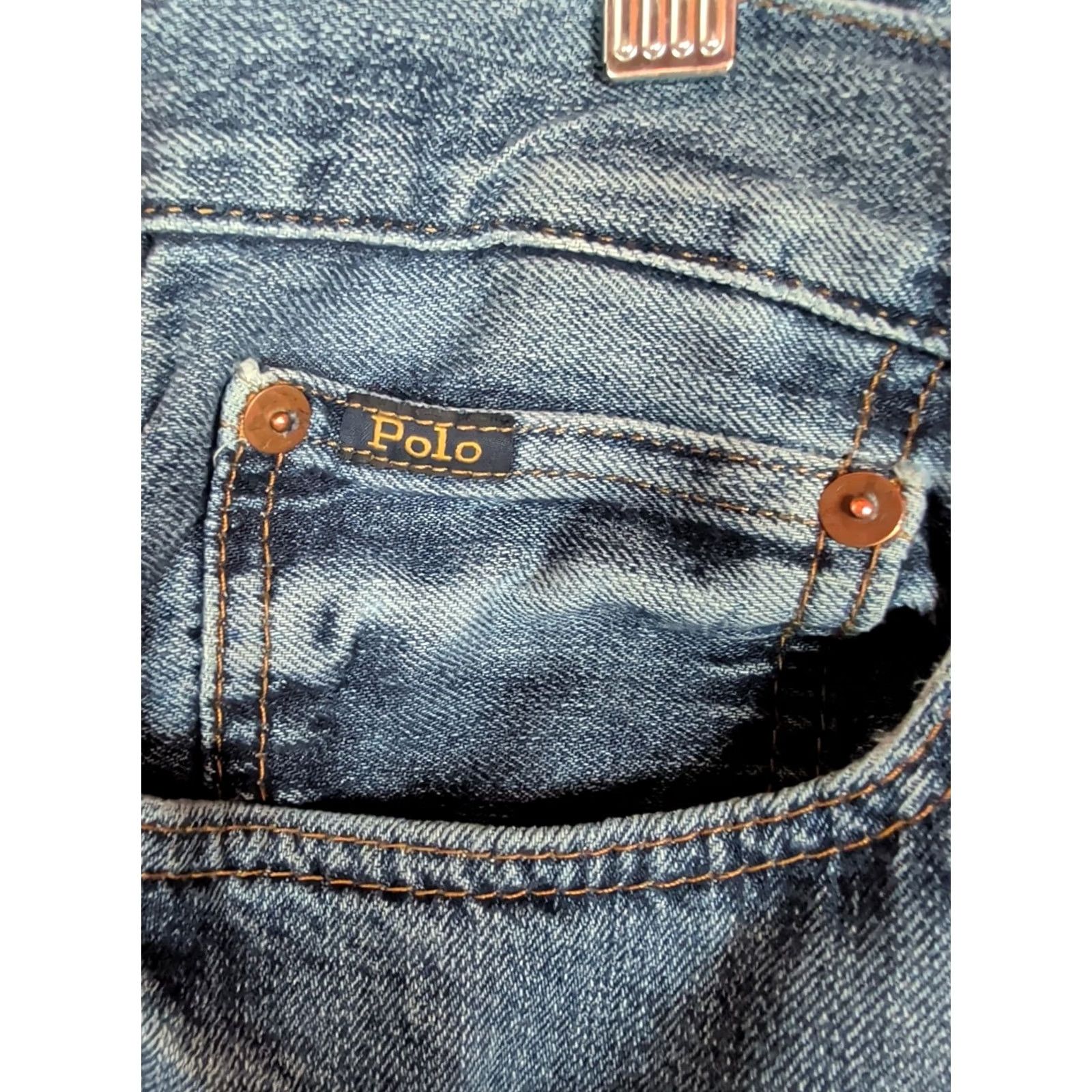 Polo Ralph Lauren Polo Ralph Lauren Jeans Mens Blue Slim Straight Varick 38x32 Size US M / EU 48-50 / 2 - 2 Thumbnail
