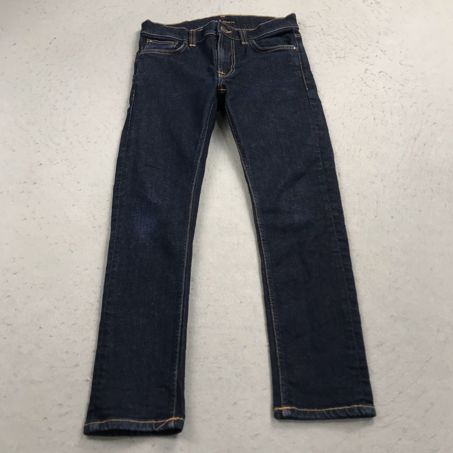 Nudie Jeans Nudie Jeans Slim Denim Jeans 30x28 Blue Cotton Blend Lean Dean Mens Slim 30 Regular Men City Skinny 90s Theme Size US 30 / EU 46 - 2 Thumbnail