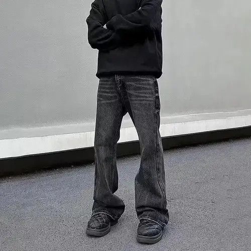 Other Black multi-zip micro-flare jeans Size US 32 / EU 48 - 1 Thumbnail