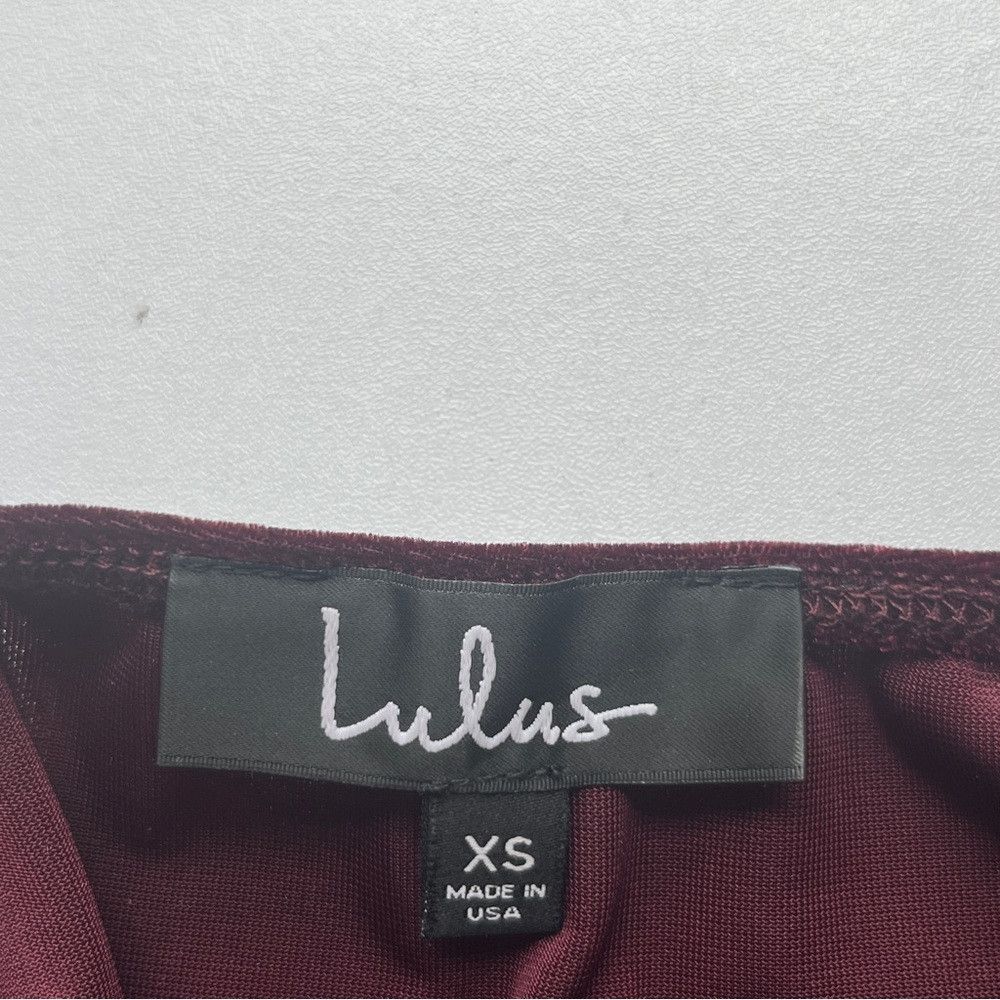 Lulus Lulus Women's Cowl Neck Velvet Red Cocktail Dress XS X-Small Size XS / US 0-2 / IT 36-38 - 6 Thumbnail