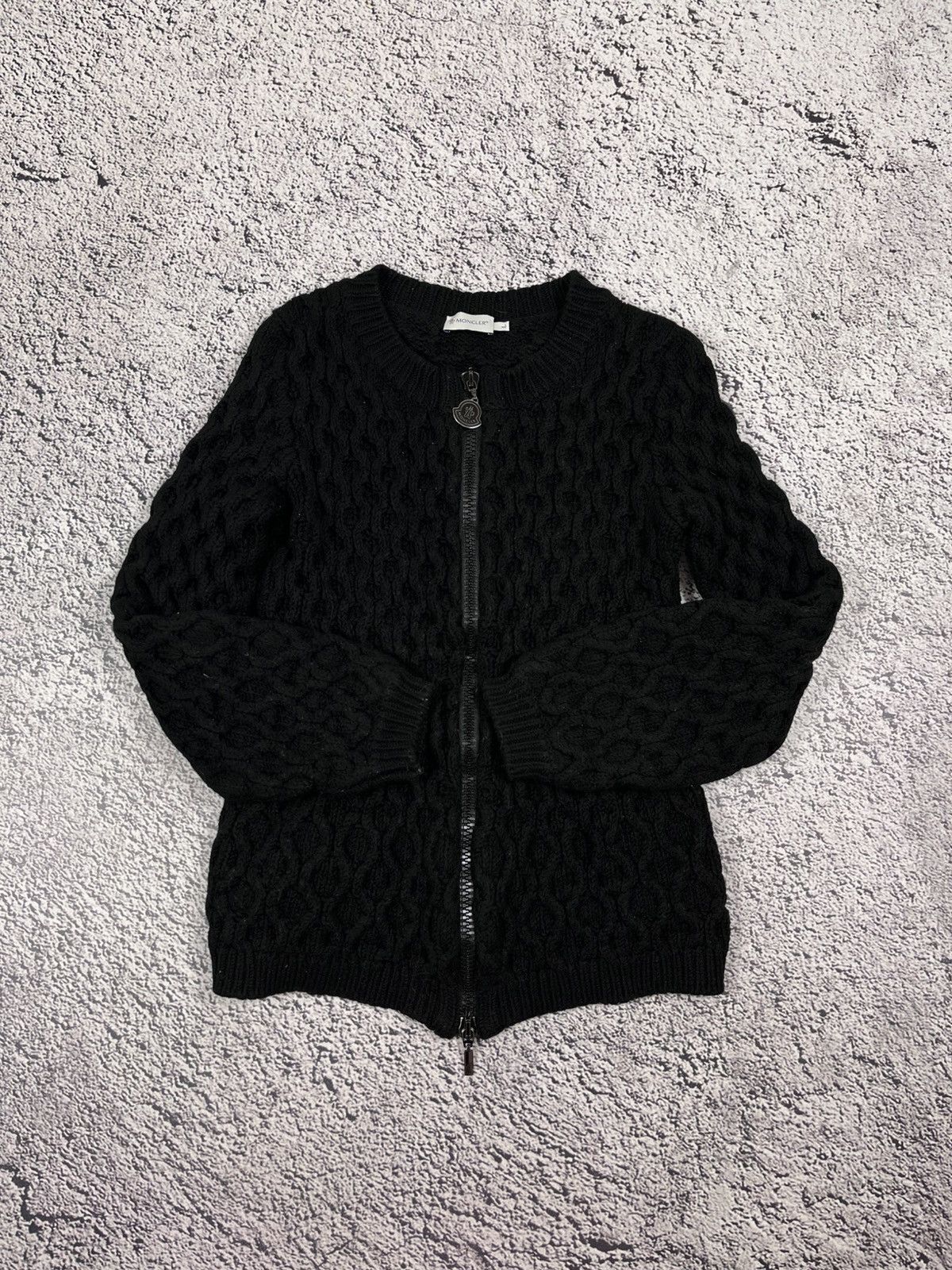 Moncler Moncler Maglione Tricot Alla Coreana Heavy Cable Knit Size L / US 10 / IT 46 - 2 Thumbnail