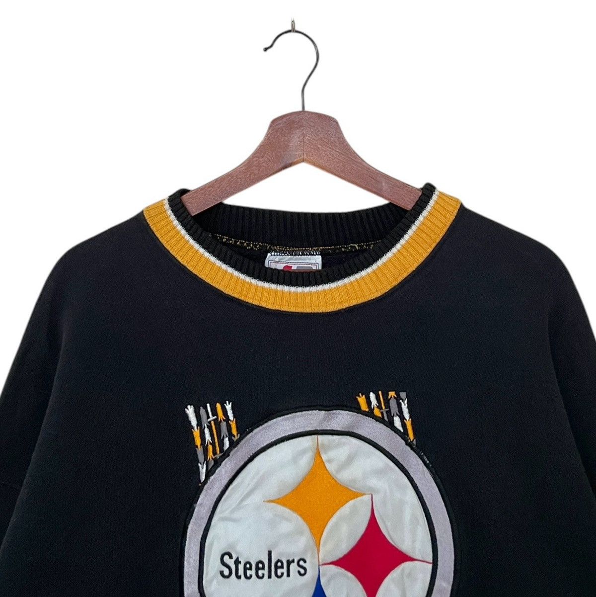 NFL × Vintage Vintage Team NFL Pittsburgh Steelers Sweatshirt 1990s Size US L / EU 52-54 / 3 - 8 Thumbnail