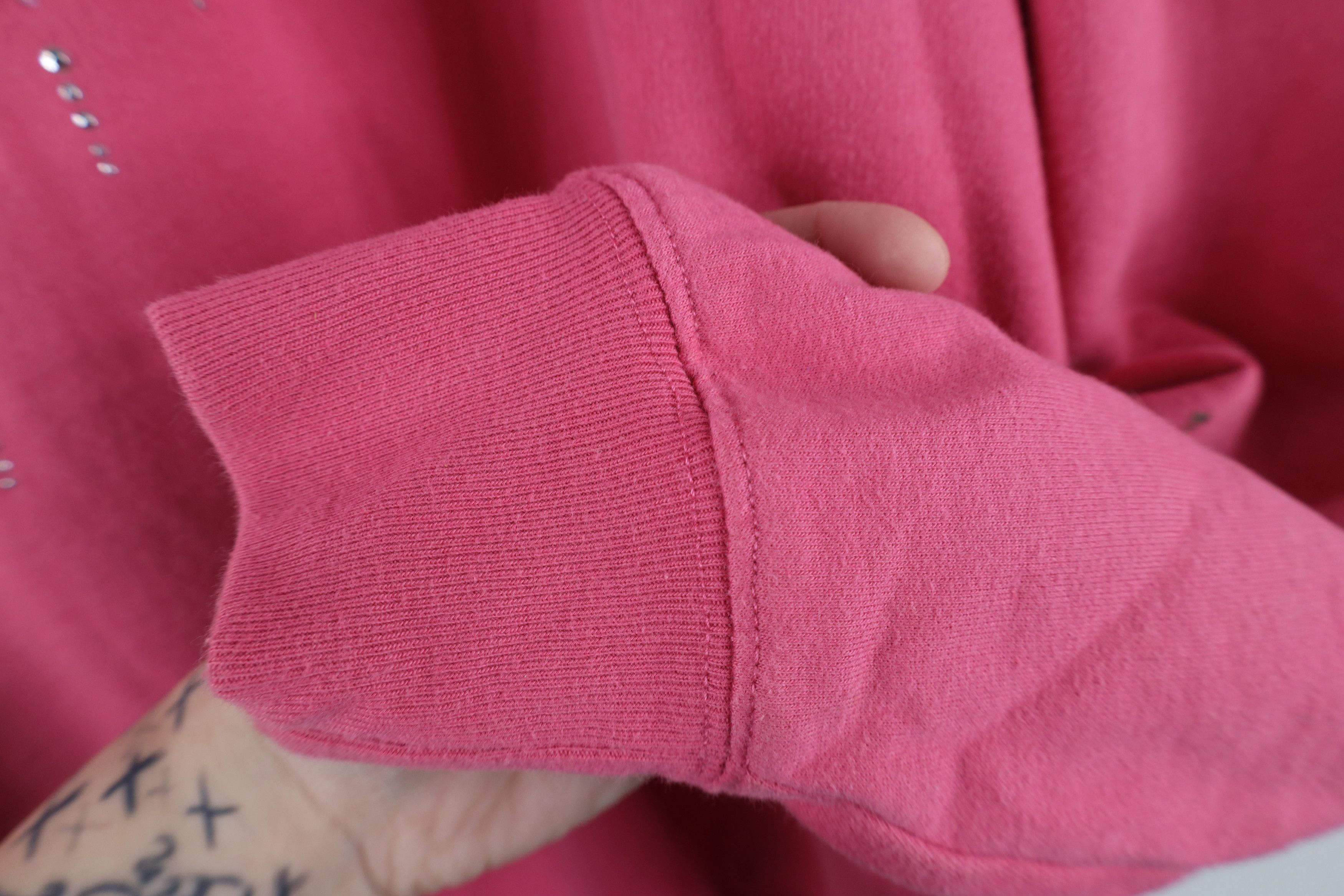 Vintage Vintage 90s Streetwear Snowflake Christmas Sweatshirt Pink Size M / US 6-8 / IT 42-44 - 9 Thumbnail