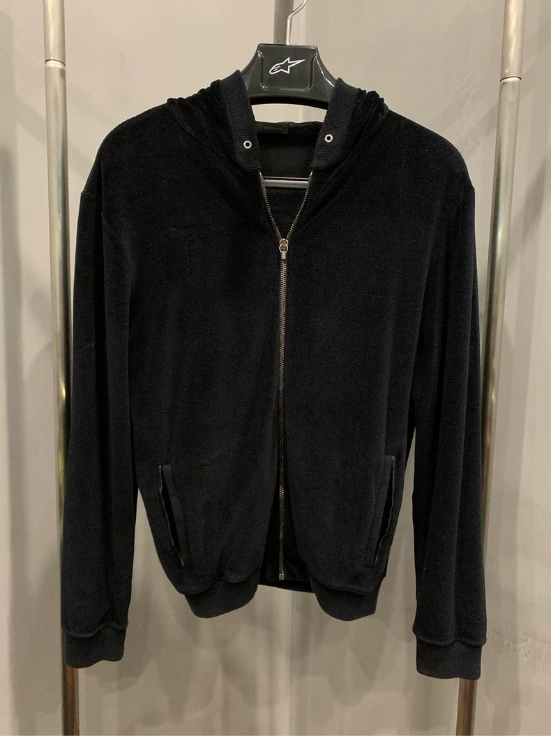 Givenchy Versace Velvet Medusa Zipper Jacket