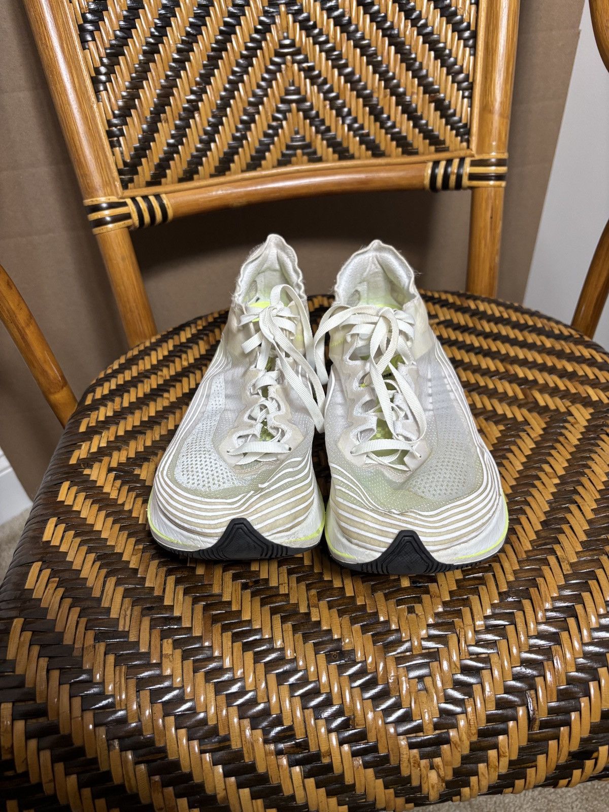 Nike Nike Zoom Fly SP White Volt AJ9282-107 Running Shoes Size US 11 / EU 44 - 2 Thumbnail