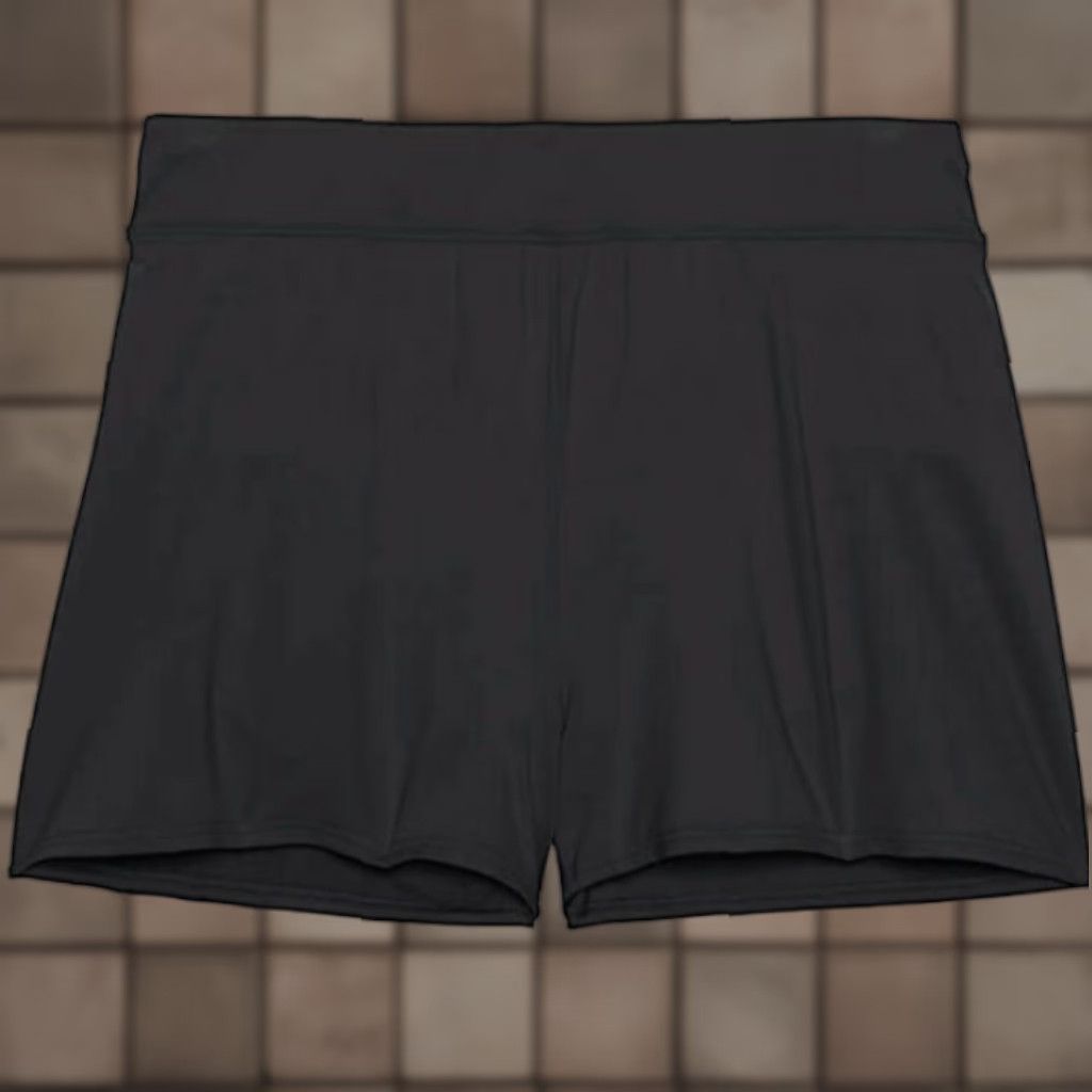 Lands' End Lands End Womens Black |24W| Tummy Control Swim Shorts Bottom Attached Panty NEW UV-Protection UPF50 3" Inseam Plus Size Size 42" / US 20 - 1 Thumbnail