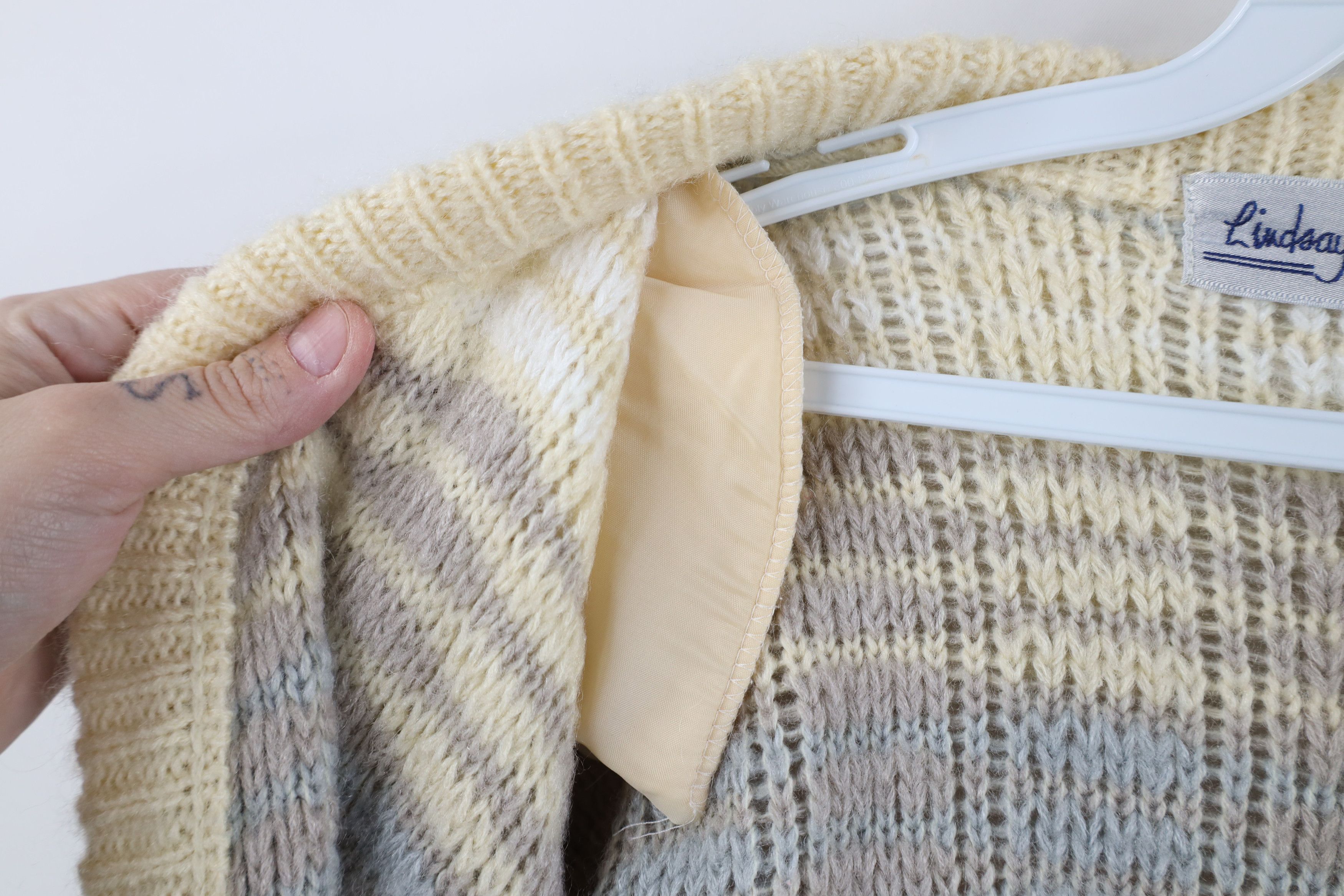 Vintage Vintage 80s 90s Streetwear Textured Knit Cardigan Sweater Size S / US 4 / IT 40 - 5 Thumbnail