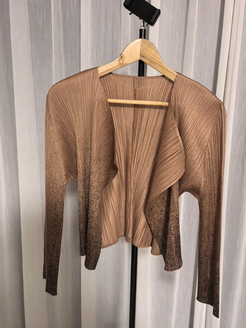 Issey Miyake Issey Miyake size:3 Maillard's golden-brown ink-splashed c Size XS / US 0-2 / IT 36-38 - 1 Thumbnail