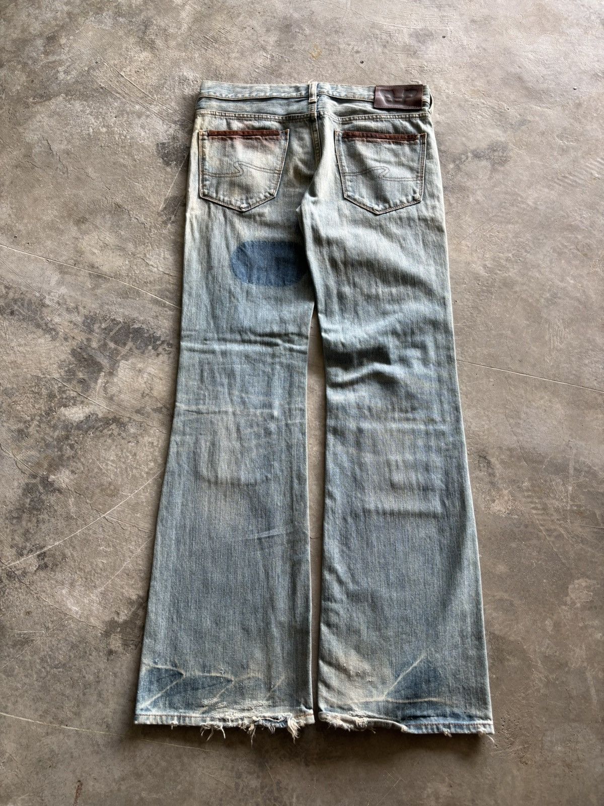 If Six Was Nine distressed flare patchwork bonds & peace japanese punk Size US 34 / EU 50 - 12 Thumbnail