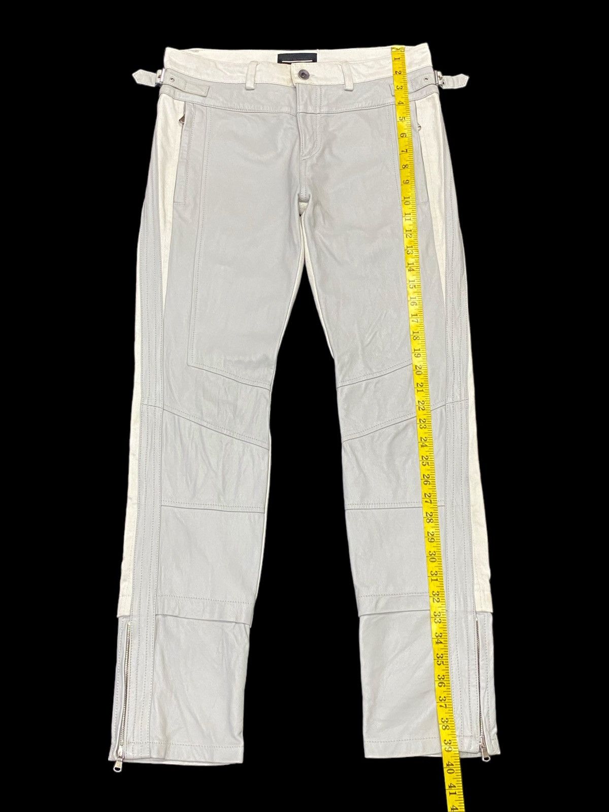 Diesel Diesel Black Gold Denim Trimmed Leather Pants Size US 30 / EU 46 - 6 Thumbnail