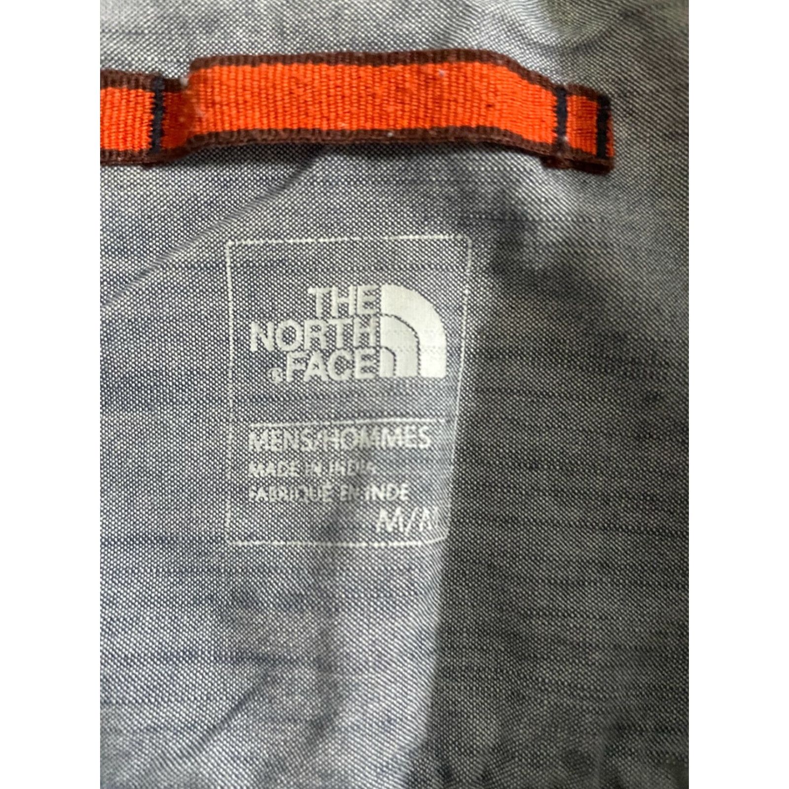 The North Face VINTAGE THE NORTH FACE Men's Flannel Shirt Orange Blue Long Sleeve Medium Plaid Button-Up Shirt Mens Size US M / EU 48-50 / 2 - 3 Thumbnail