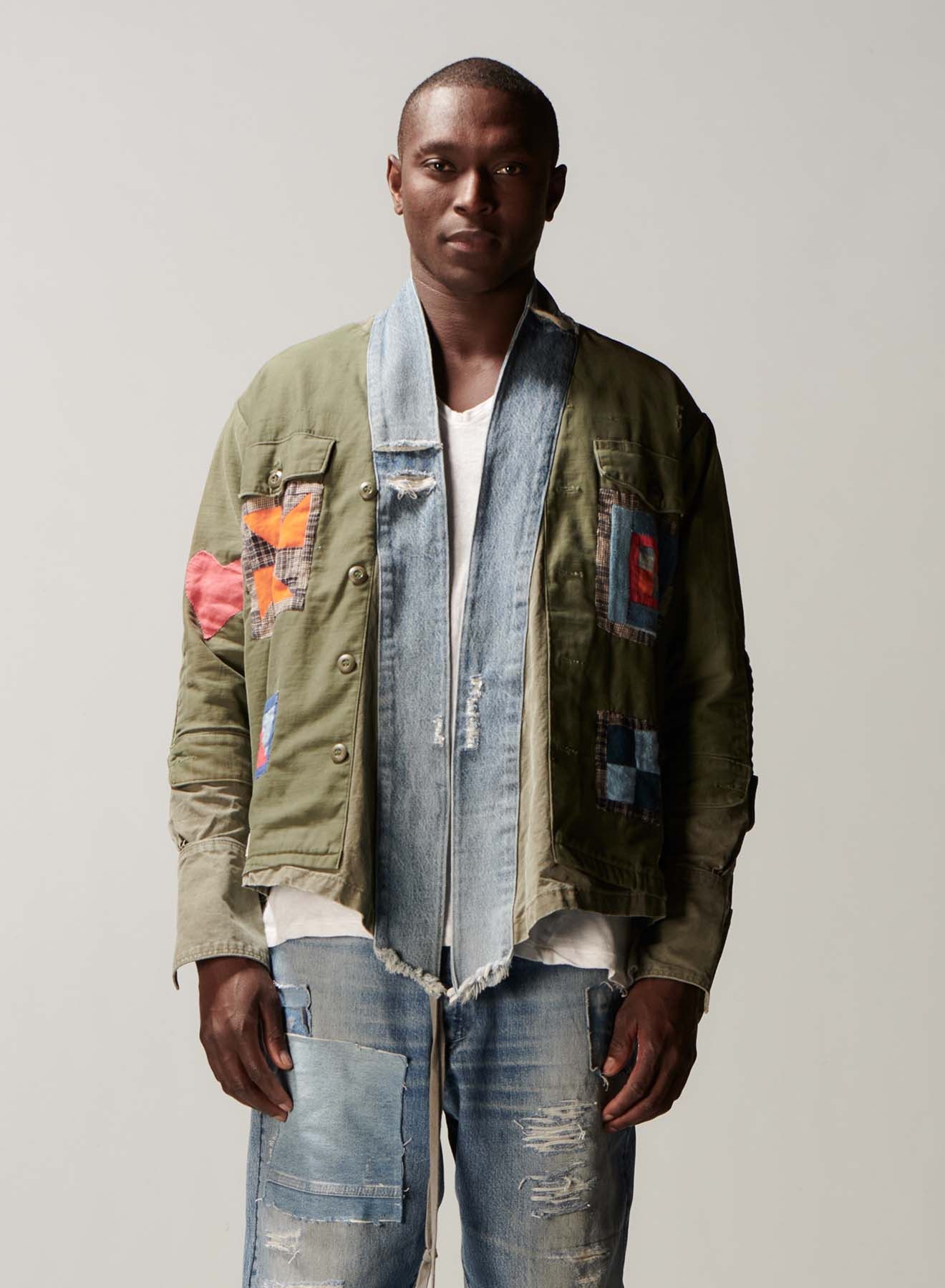 Greg Lauren Greg Lauren Gees Bend Army GL 1 Kimono Jacket Size US M / EU 48-50 / 2 - 3 Thumbnail