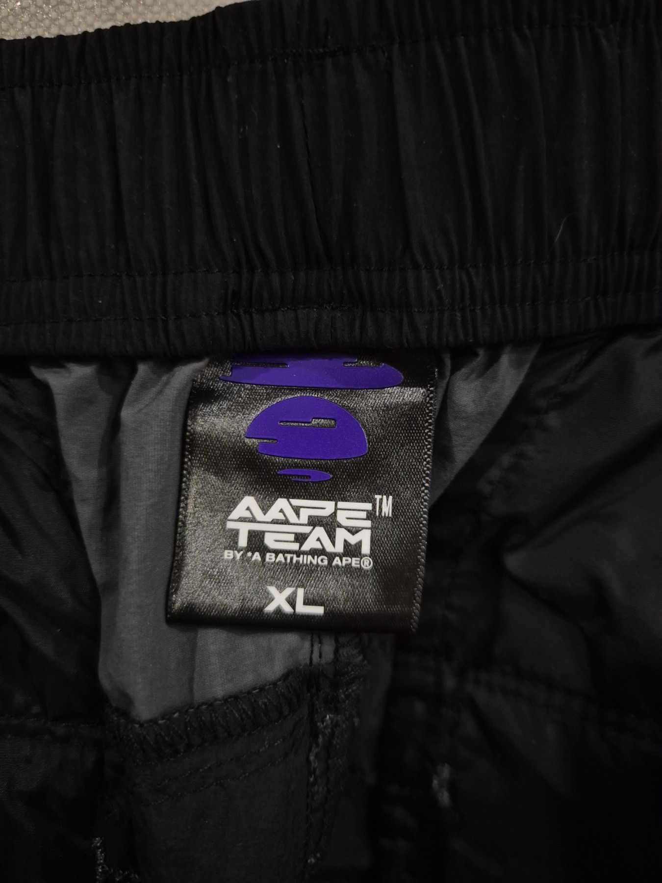 Aape AAPE by A Bathing Ape Black Nylon Lounge Pants Size US 36 / EU 52 - 9 Thumbnail