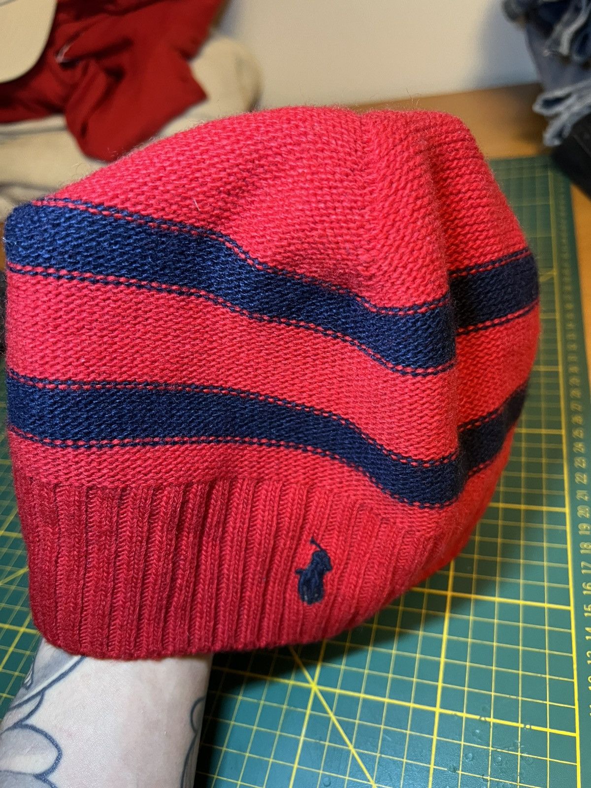Polo Ralph Lauren Vintage Polo Ralph Lauren striped wool skull cap beanie Size ONE SIZE - 11 Thumbnail