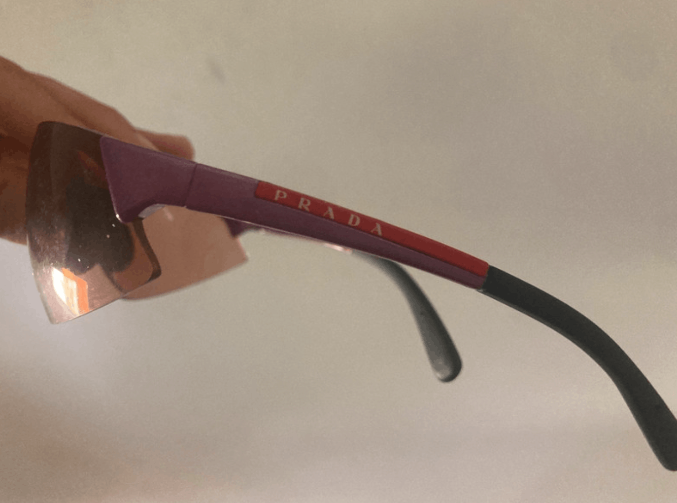 Prada PRADA Sunglasses SPS 03 Sport Red Tab Shield Mask Symbole Size ONE SIZE - 2 Thumbnail
