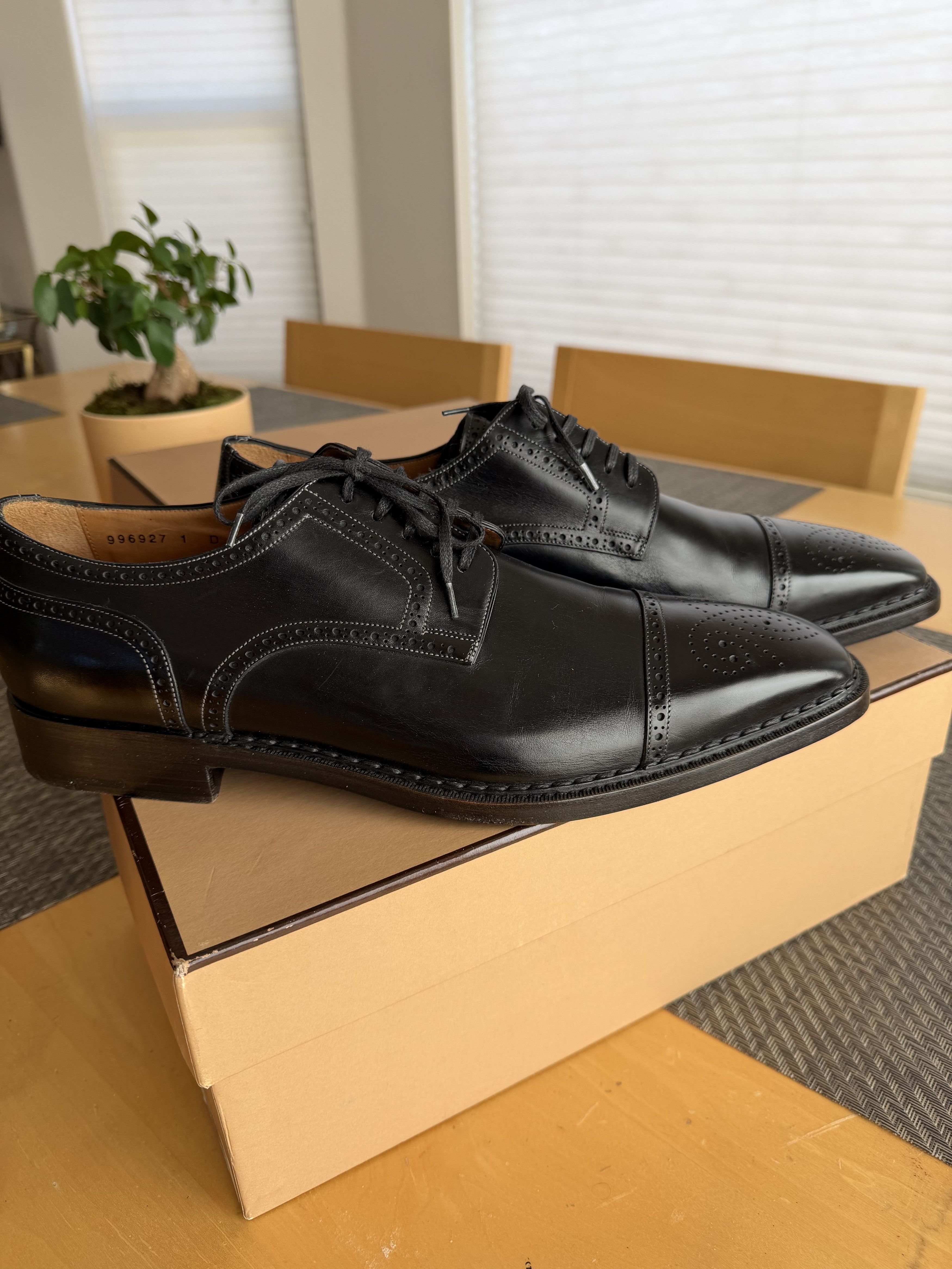 Santoni Santoni Oxford Brogues shoes US 13 Mint in the Box Size US 13 / EU 46 - 4 Thumbnail
