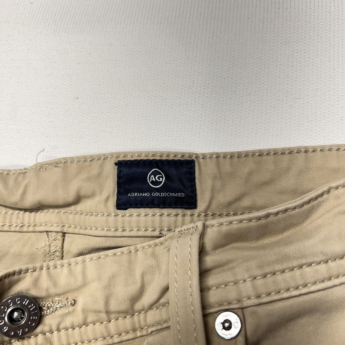 AG Adriano Goldschmied AG Adriano Goldschmied Pants Khaki Everett Slim Straight Size US 36 / EU 52 - 11 Thumbnail