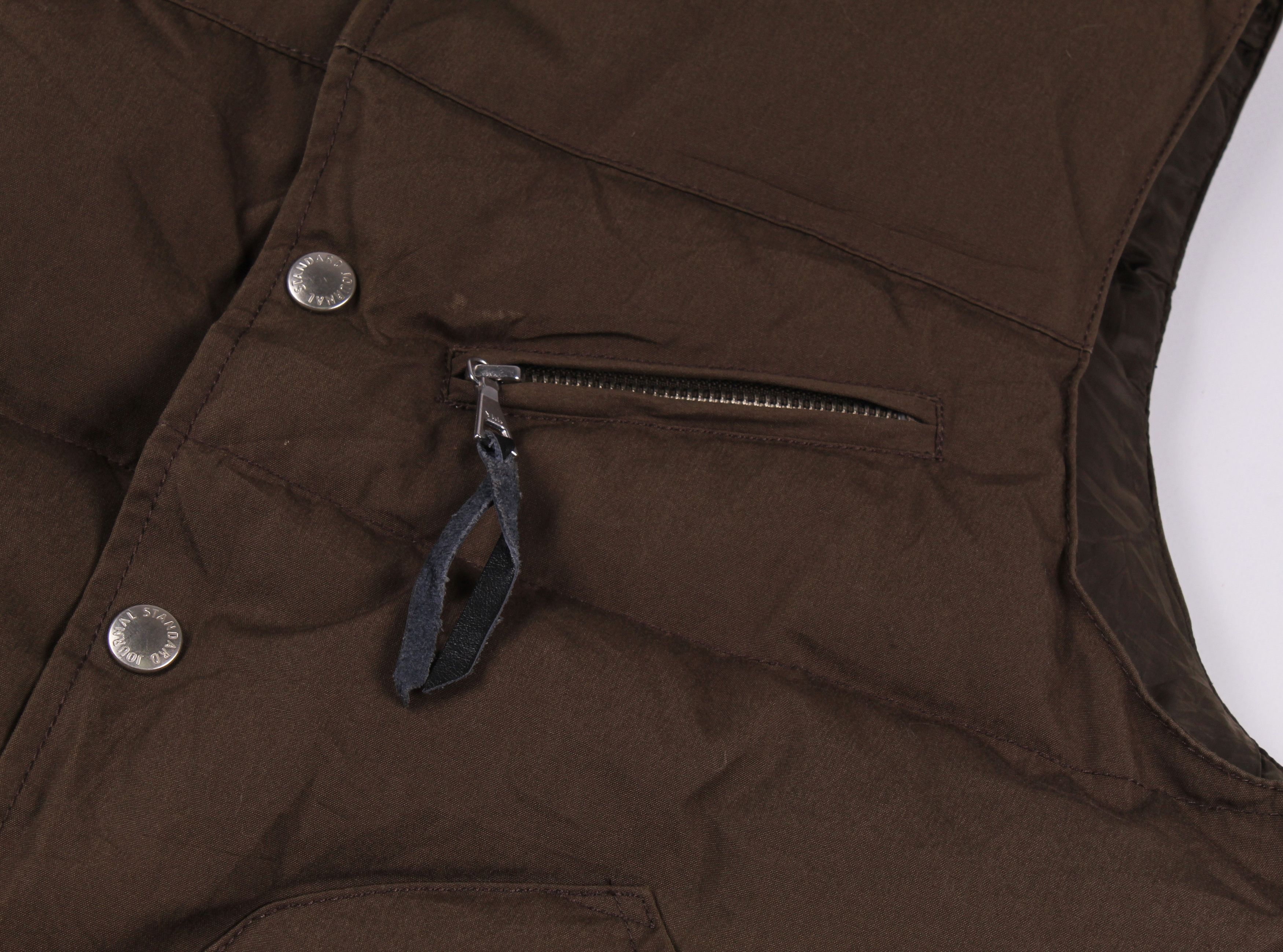 Japanese Brand Journal Standard Down Vest with Leather Collar Size US M / EU 48-50 / 2 - 3 Thumbnail