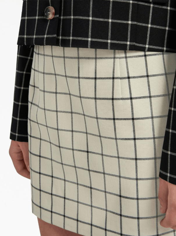Marni BNWT AW23 MARNI WOOL CHECK MINI SKIRT 42 Size 28" / US 6 / IT 42 - 11 Thumbnail