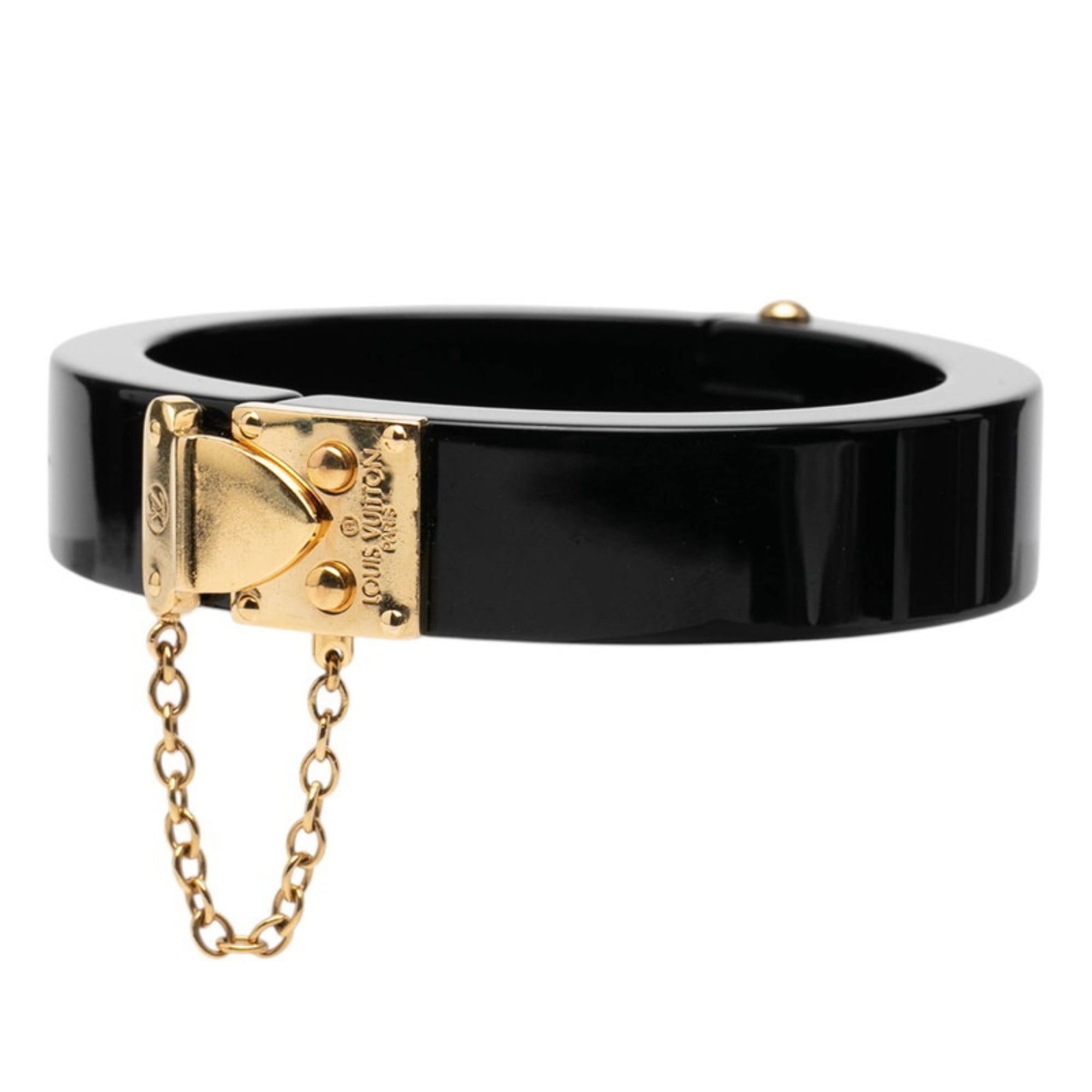Louis Vuitton Louis Vuitton LockMe Bracelet M66761 Black Plastic Women's LOUIS VUITTON Size ONE SIZE - 1 Thumbnail
