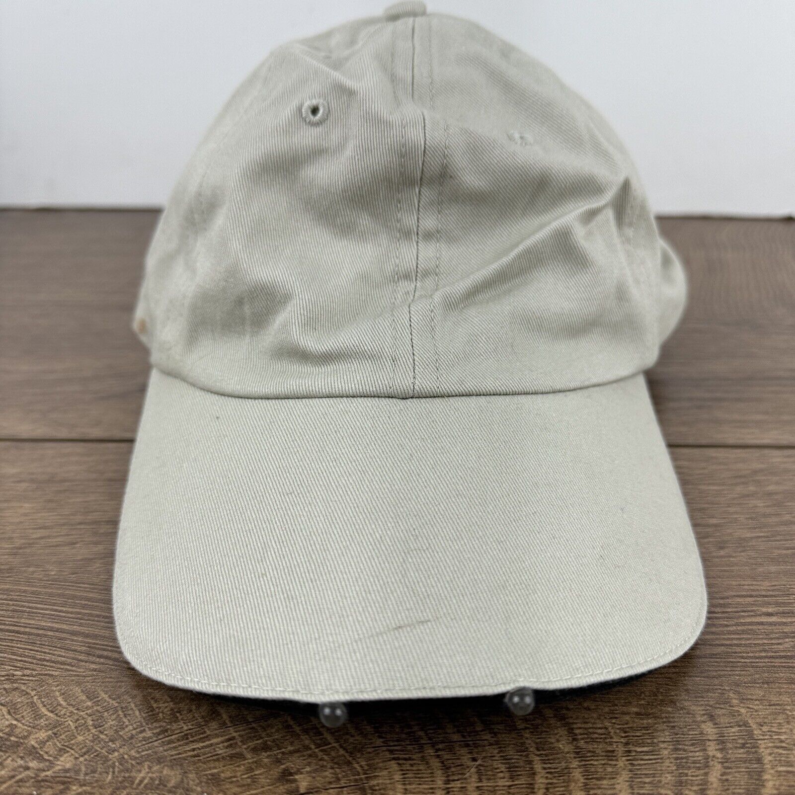 Other Plain Tan Baseball Hat Tan Brown Hat Adjustable Adult Size H Size ONE SIZE - 2 Thumbnail