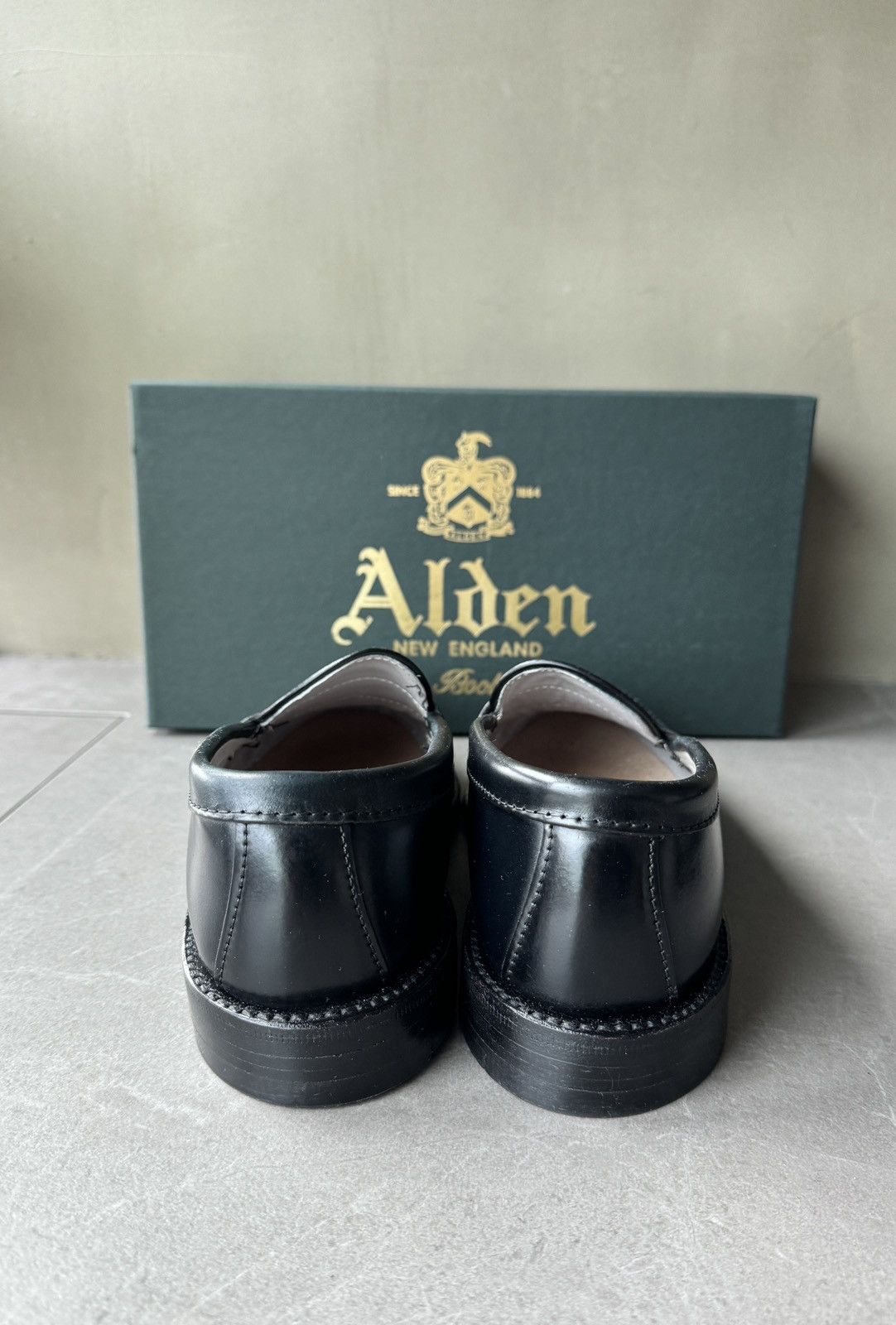 Alden ALDEN USA Black Horween Cordovan Horse Leather Penny Loafers Size US 6 / EU 39 - 15 Thumbnail