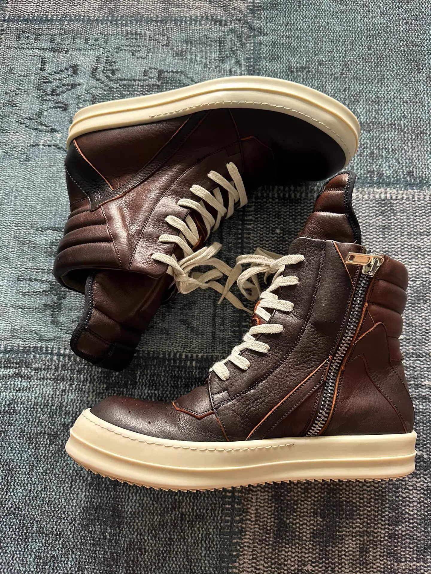 Rick Owens Rick Owens Mainline Inverted Triangle 41 Brown Shoes Size US 8 / EU 41 - 2 Thumbnail