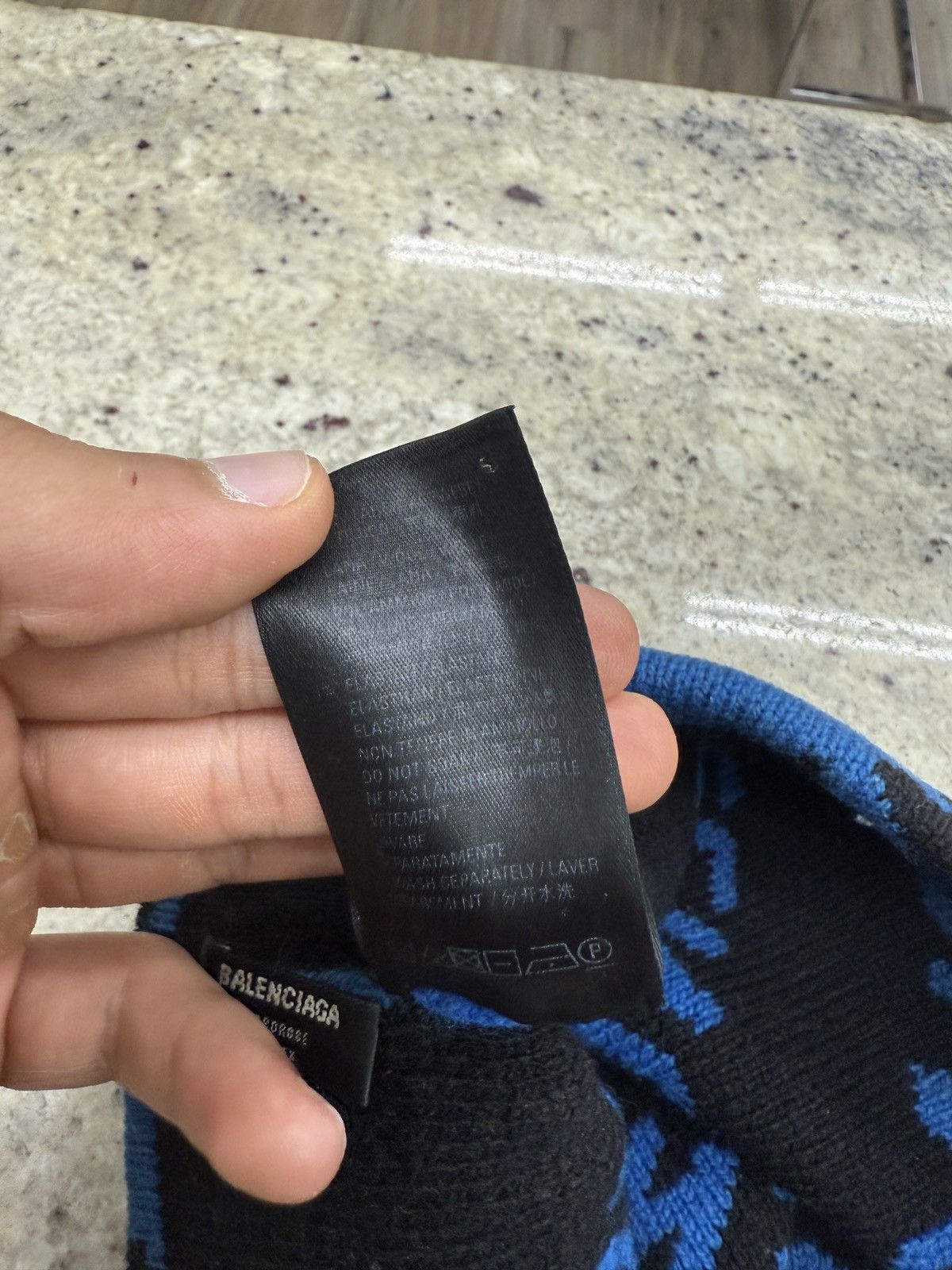 Balenciaga Balenciaga Blue Beanie Size ONE SIZE - 5 Thumbnail