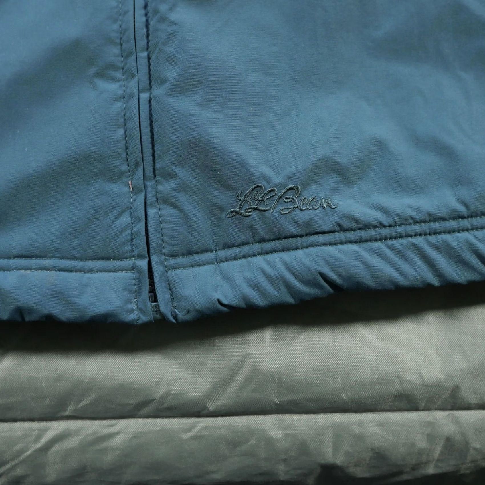 Vintage VINTAGE LL Bean Jacket Womens Small Blue Green Fleece Lined Zip Winter Outdoor Jacket Mens? Size S / US 4 / IT 40 - 3 Thumbnail