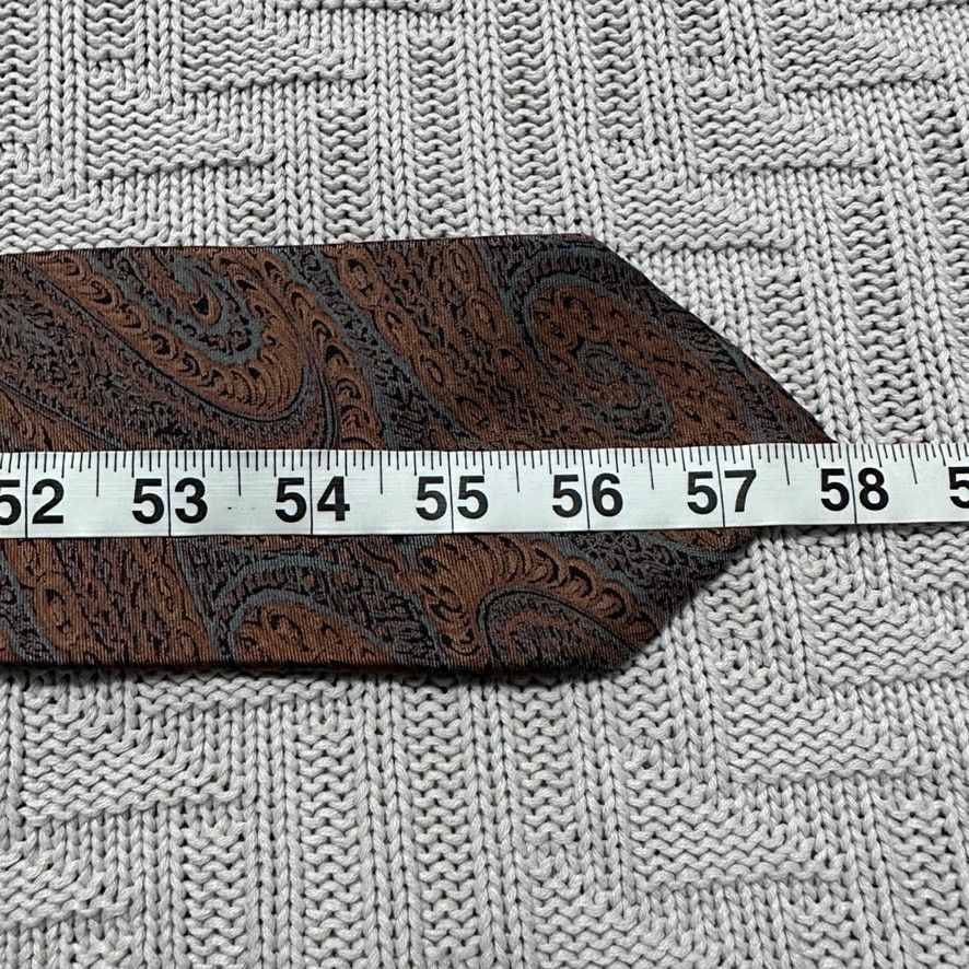 Fendi Vintage Fendi brown paisley silk tie Size ONE SIZE - 4 Thumbnail