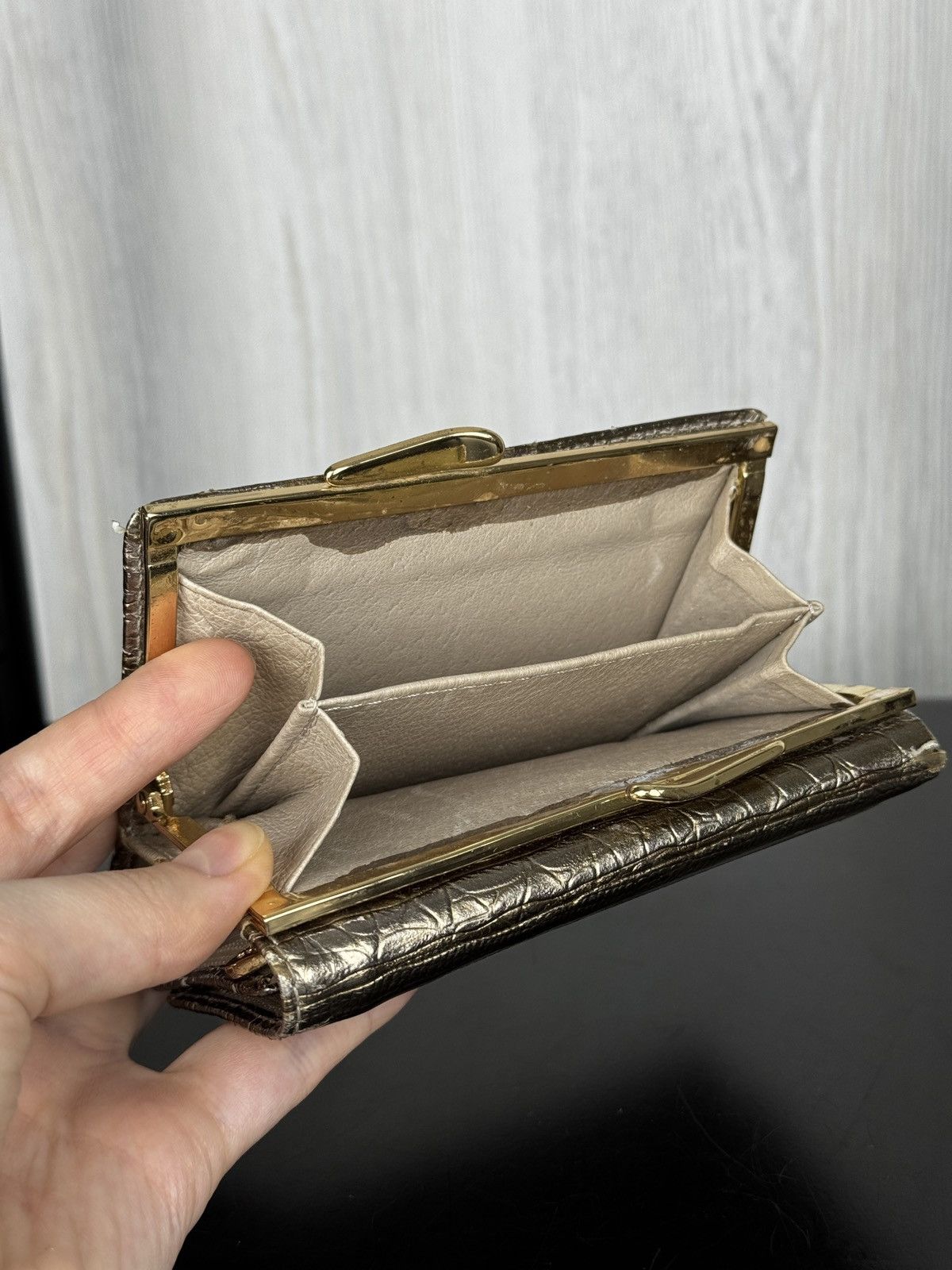 Christian Dior Monsieur Christian Dior Paris Gold/Silver Genuine Leather wallet Size ONE SIZE - 6 Thumbnail