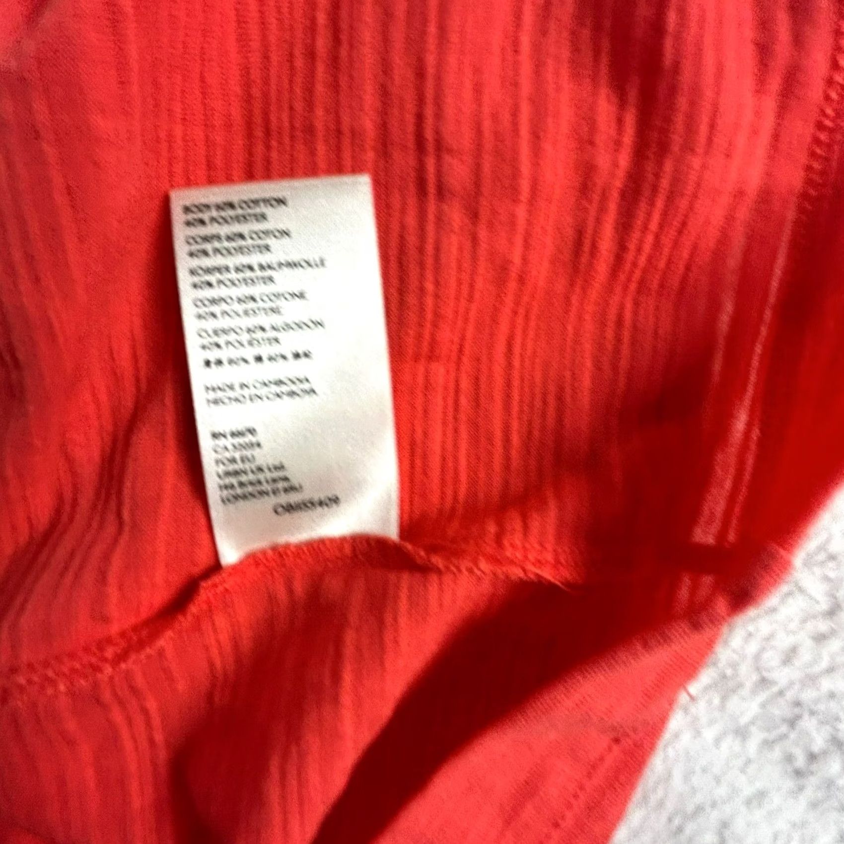 Anthropologie Anthropologie Women's Square Neck Short Sleeve Casual Blouse Red Medium NWT Size M / US 6-8 / IT 42-44 - 5 Thumbnail