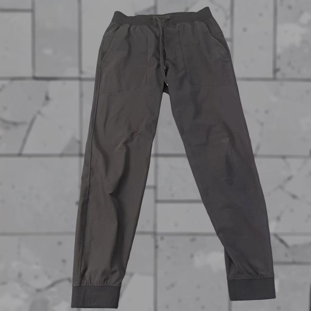 Lululemon Lululemon Jogger Pants Mens M Black Woven Slim Zip Pocket Cuffed Drawstring Pockets Activewear Casual Gym & Training Size US 31 - 1 Thumbnail