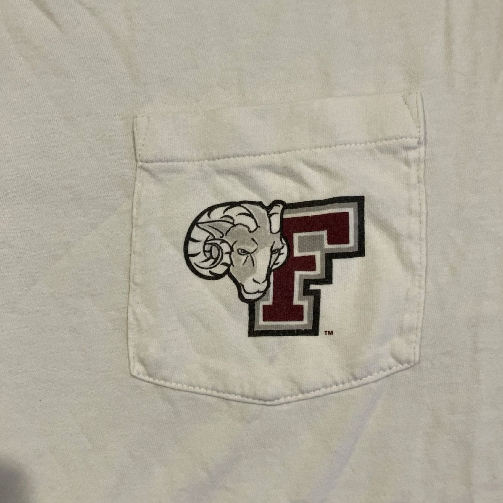 Vineyard Vines Vineyard Vines Pocket T Shirt FORDHAM UNIVERSITY Men's XL White Pocket T Shirt Size US XL / EU 56 / 4 - 2 Thumbnail