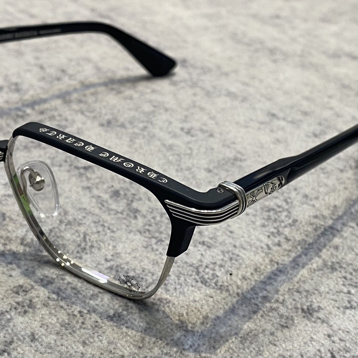 Chrome Hearts CHROME HEARTS BLAZIN Matte Black/Shiny Silver-Black-Plastic Size ONE SIZE - 2 Thumbnail