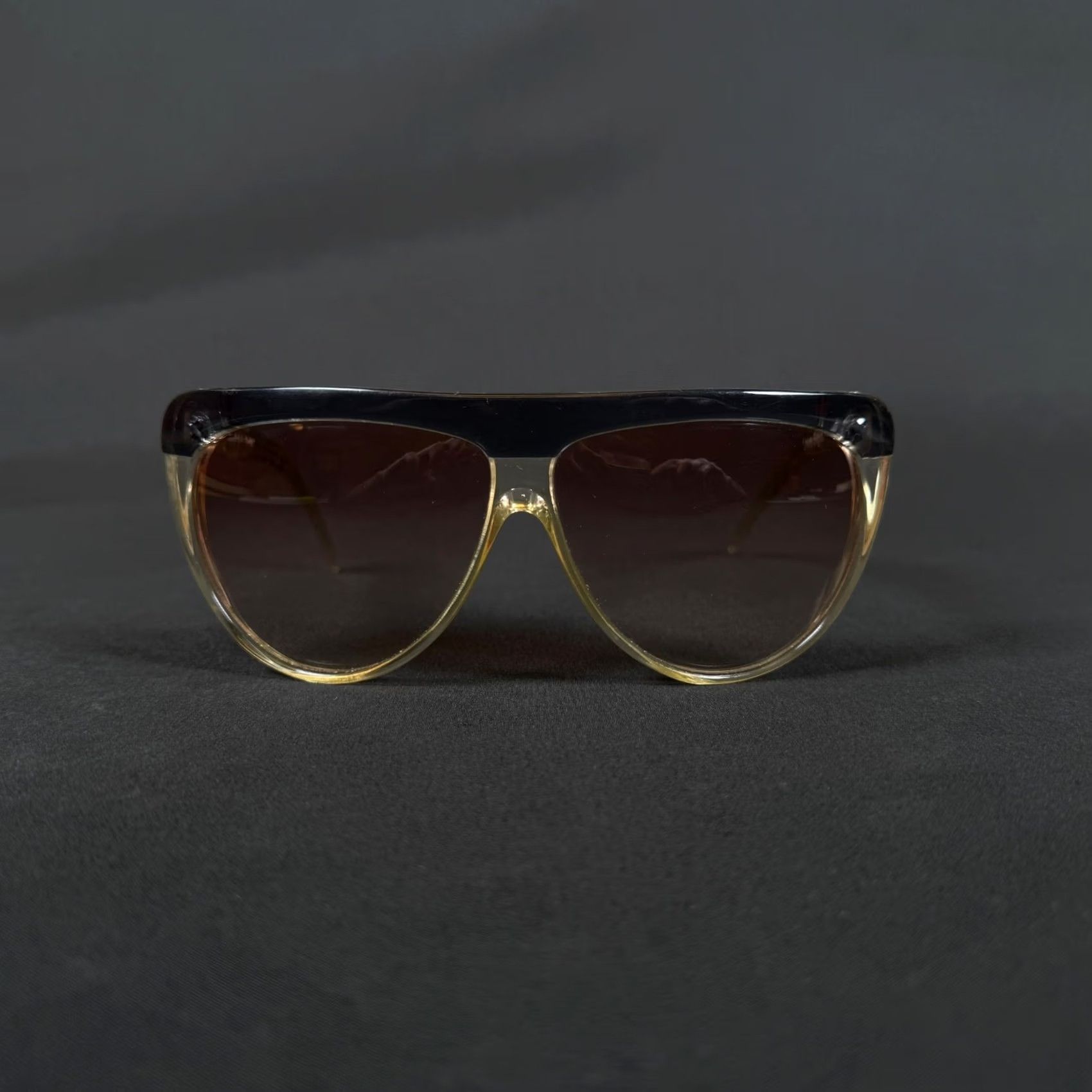 Laura Biagiotti Oversized Sunglasses Brown Gradient Lens OXSOL Italy T-107 VINTAGE Laura Biagiotti Oversized Sunglasses Brown Gradient  main image 3