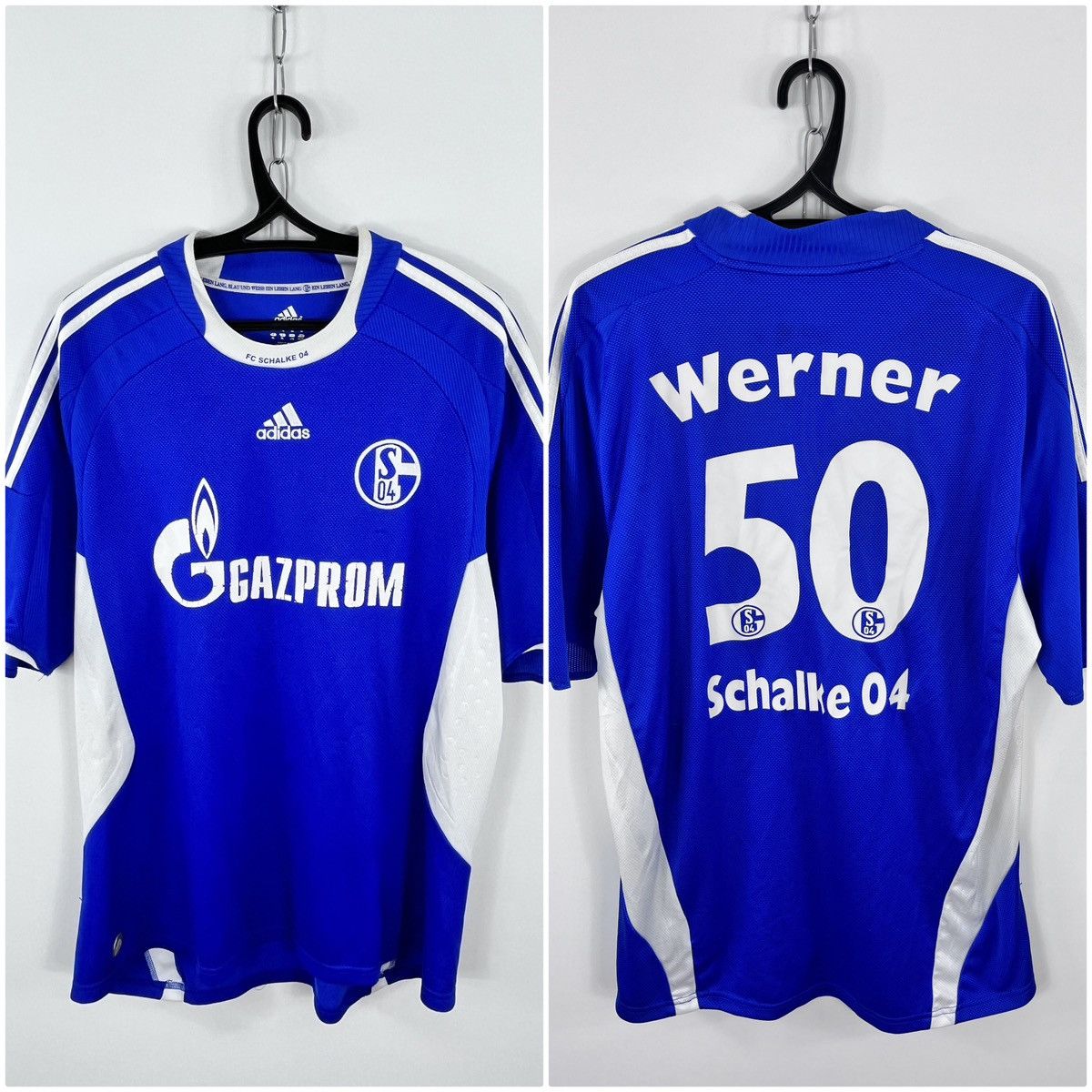 Adidas × Vintage Adidas FC Schalke 04 Werner 2008/2010 Home Jersey Size XL Size US XL / EU 56 / 4 - 1 Thumbnail