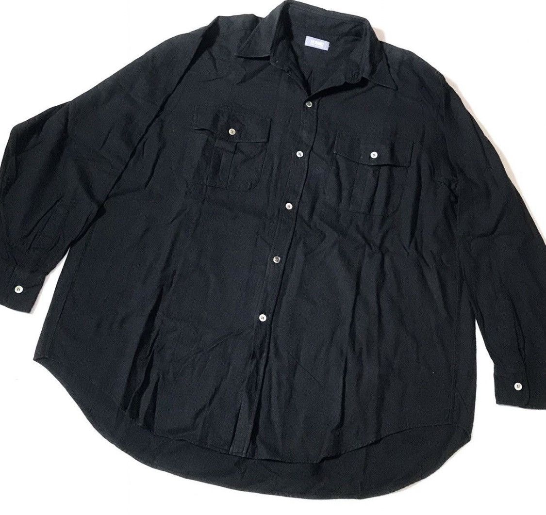 Comme des Garcons Vintage 80s cdg homme black button up Size US L / EU 52-54 / 3 - 2 Thumbnail