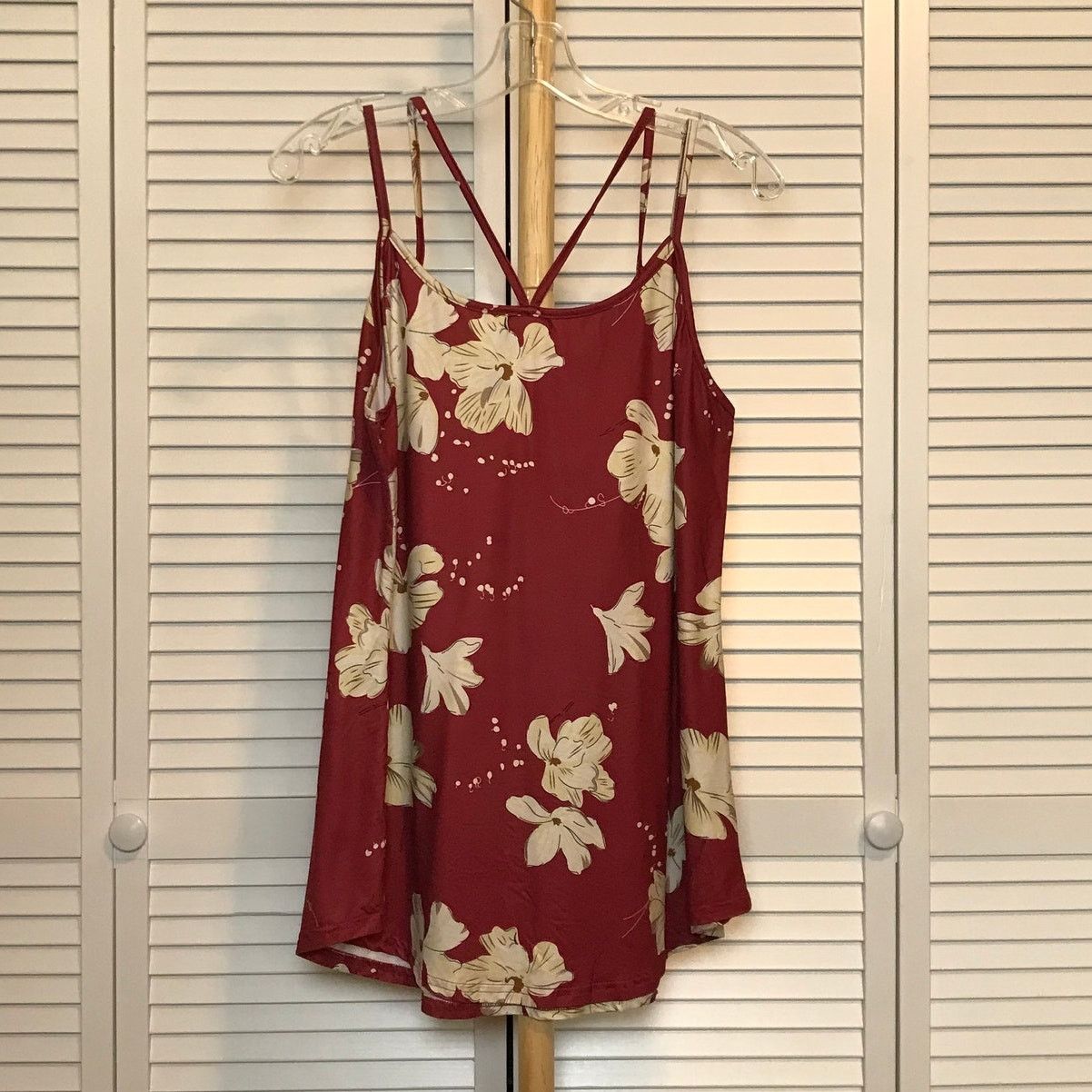 Other Ours Floral Scoop Neck Straps Criss-Cross Back Blouse XL Size XL / US 12-14 / IT 48-50 - 1 Thumbnail